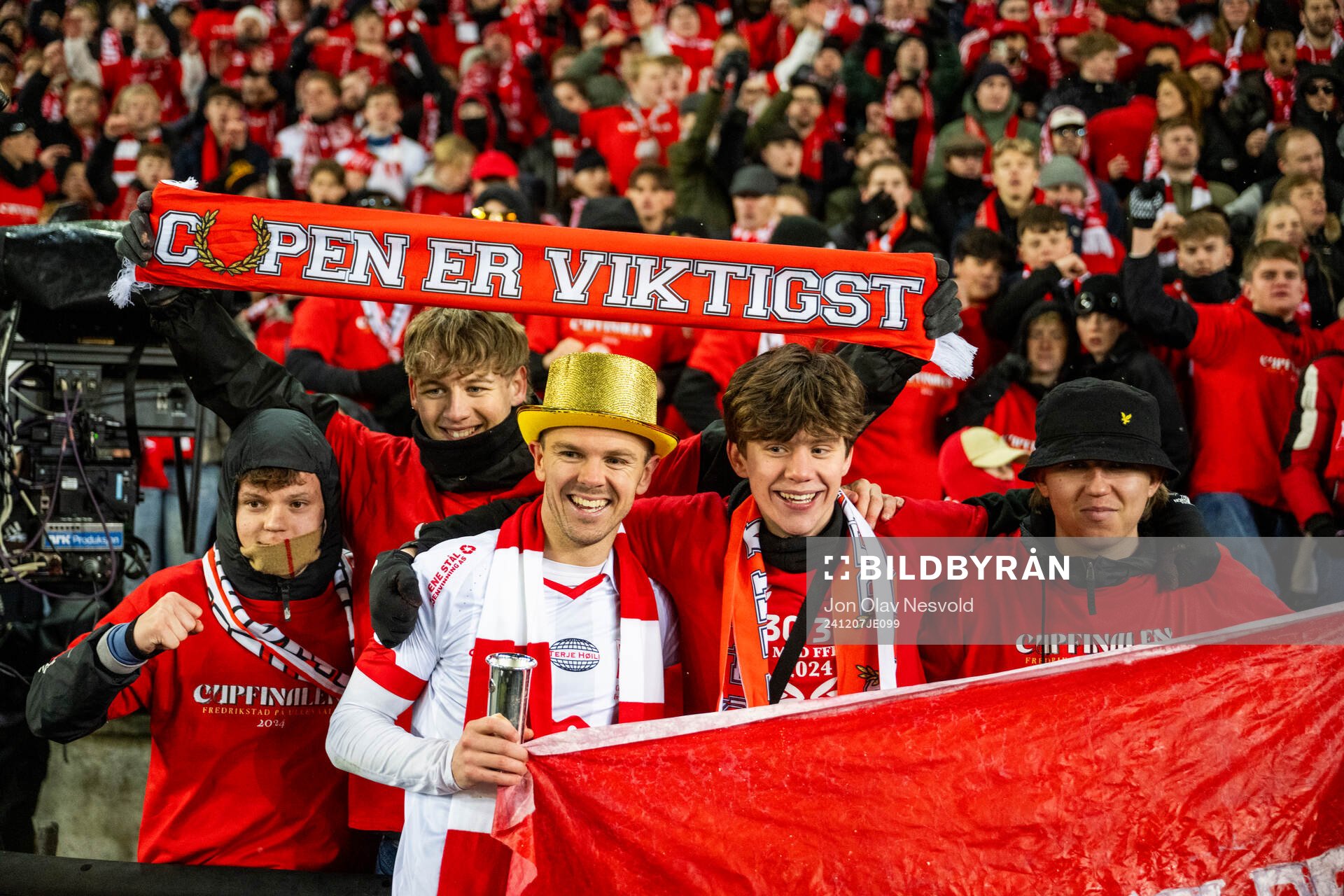Stian Stray Molde of Fredrikstad celebrates with the