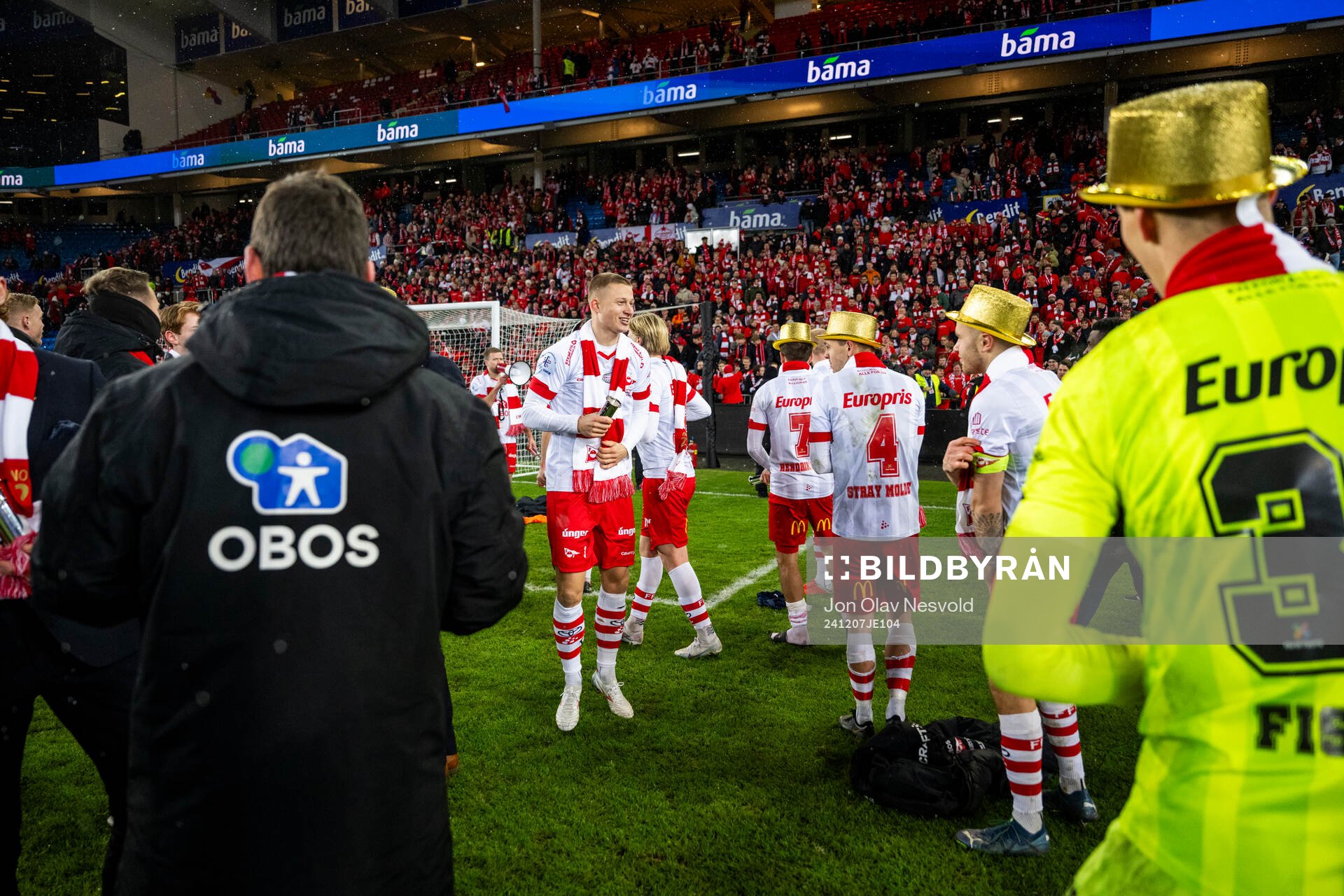 Brage Skaret of Fredrikstad celebrates
