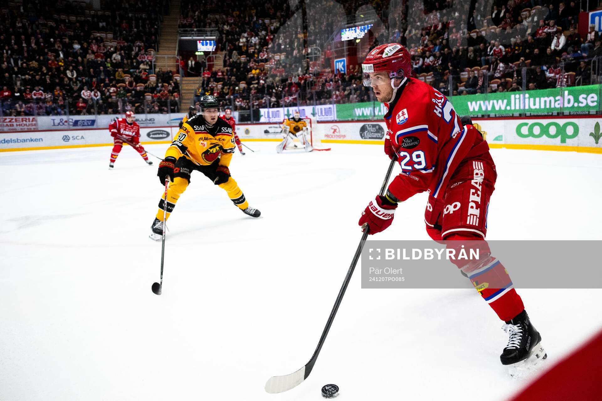 Timrås Filip Hållander och Luleås David Lilja