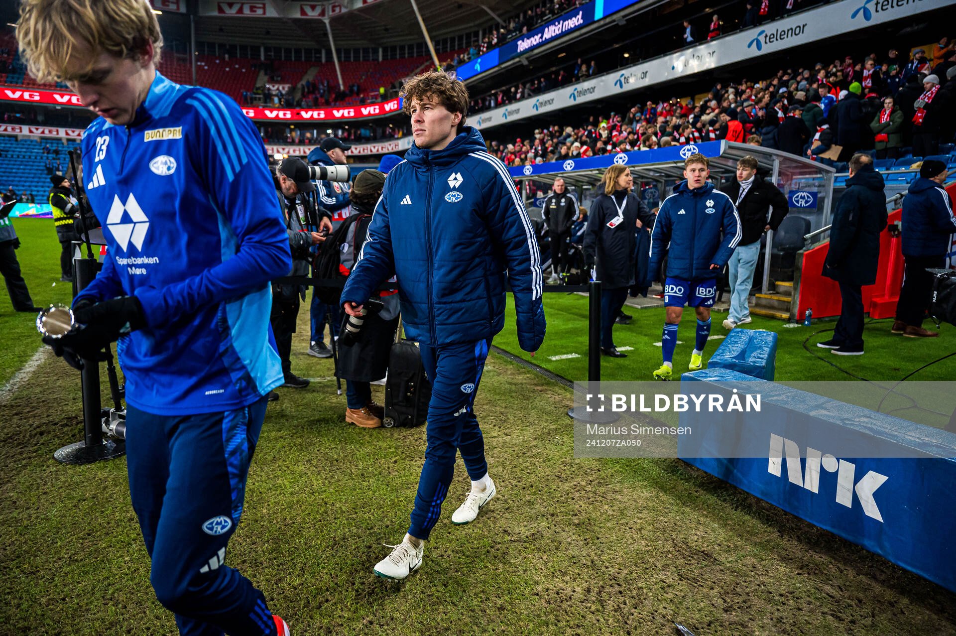 Emil Breivik of Molde looks dejected the cup final match