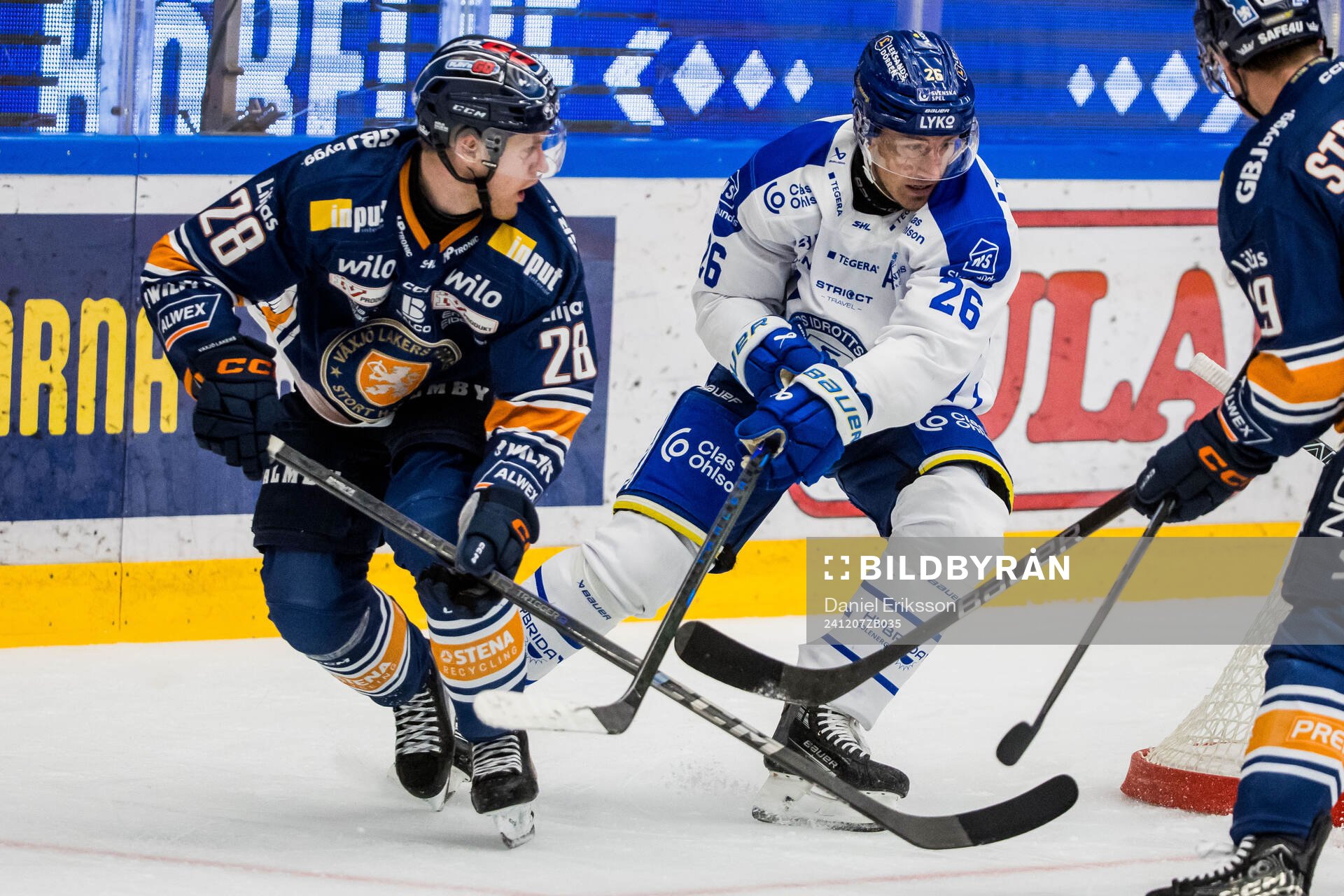 Växjös Hugo Gustafsson och Leksands Patrik Norén