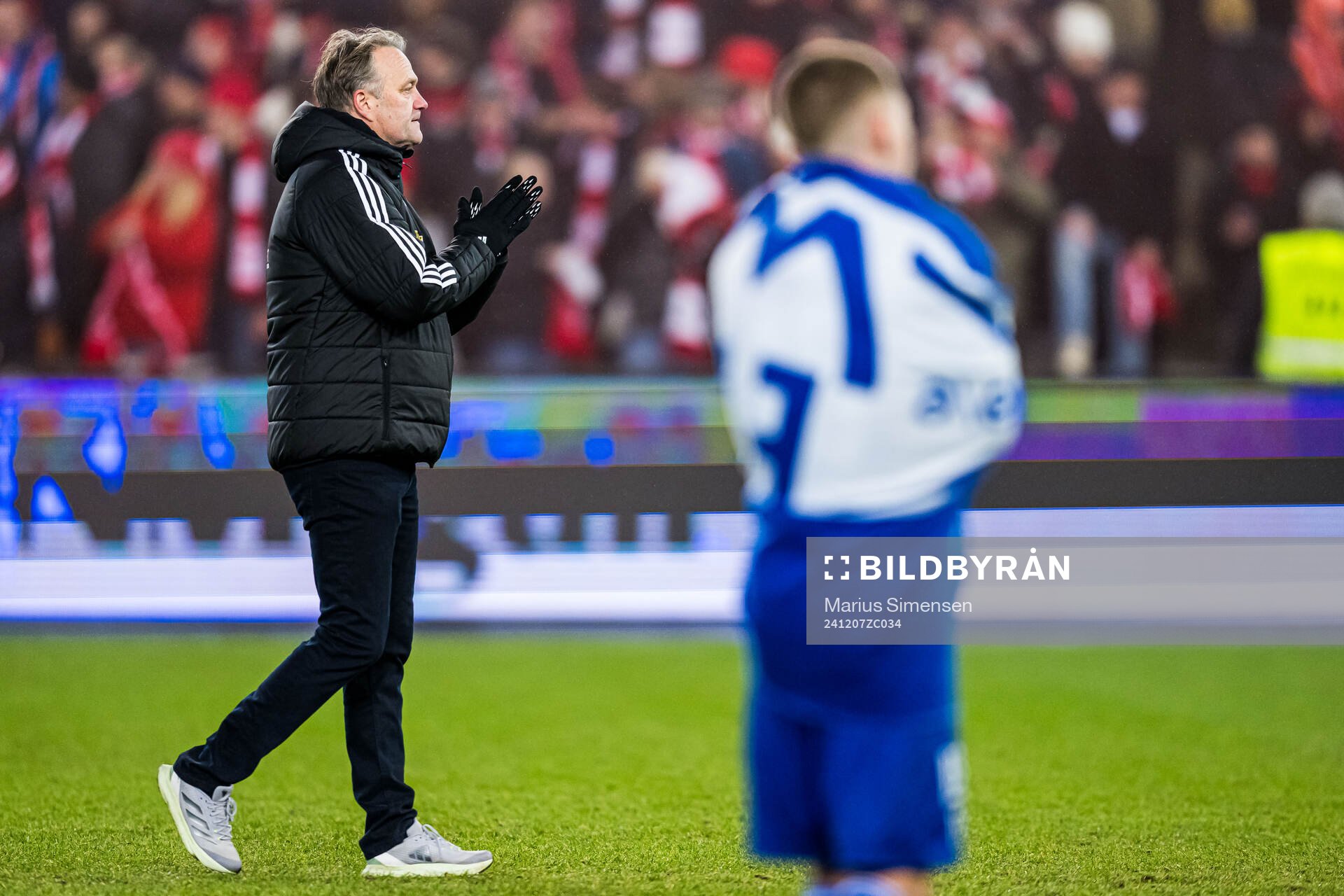 Erling Moe, head coach of Molde, looks dejected