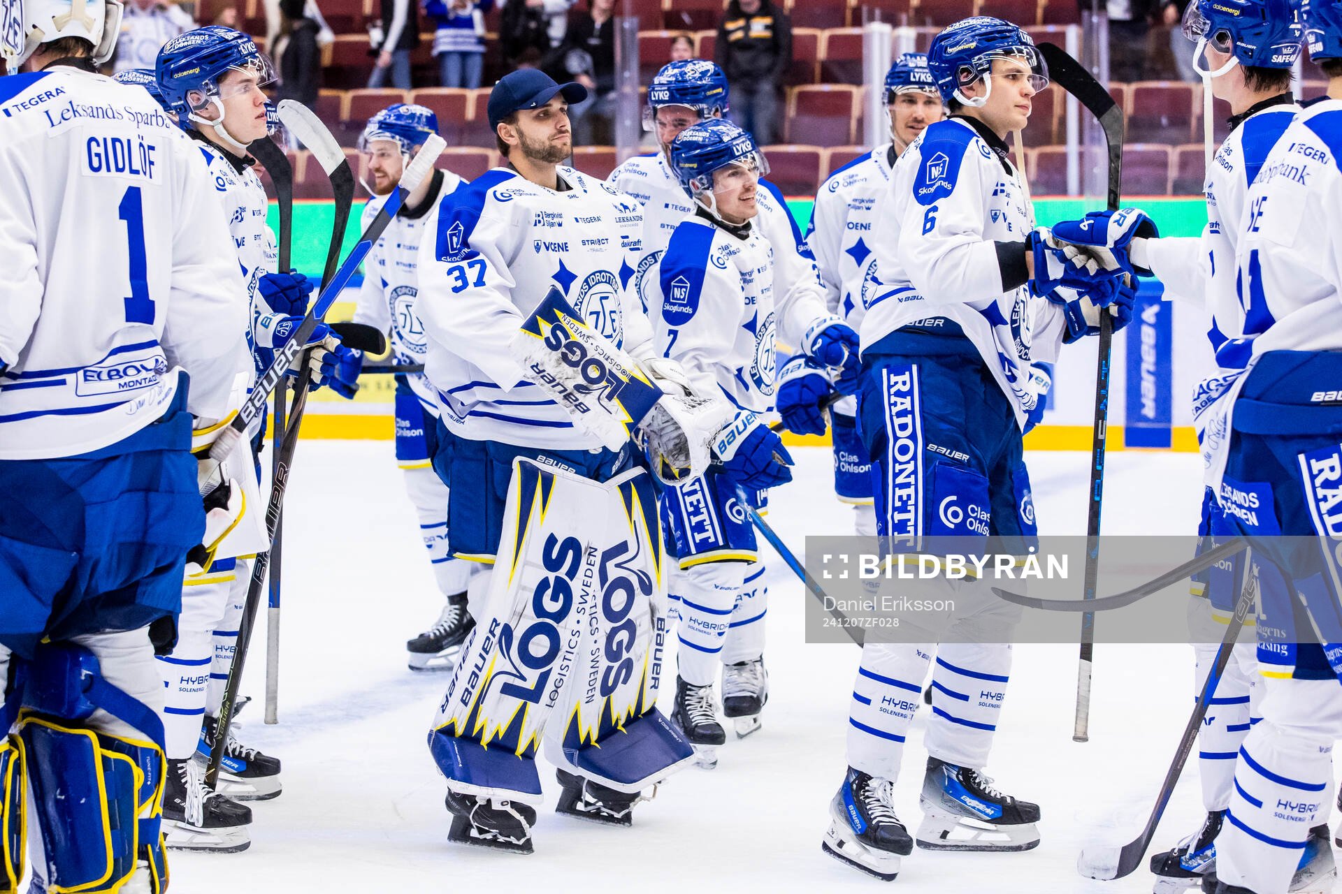 Leksands spelarna jublar