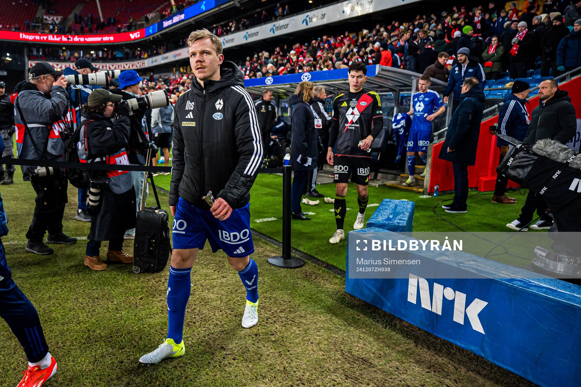 Eirik Haugan of Molde looks dejected the cup final match