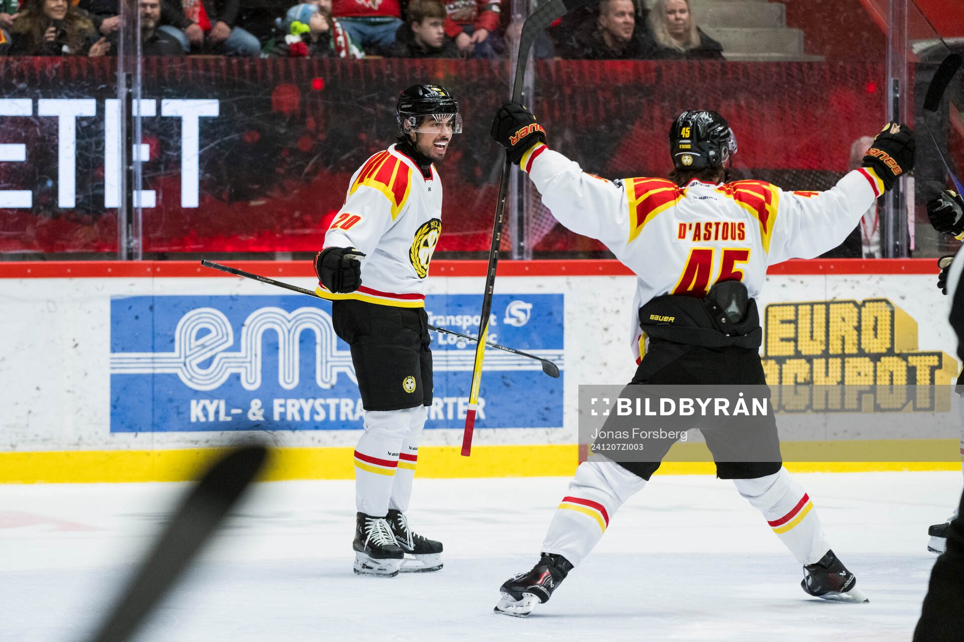 Brynäs Tyler Vesel jublar