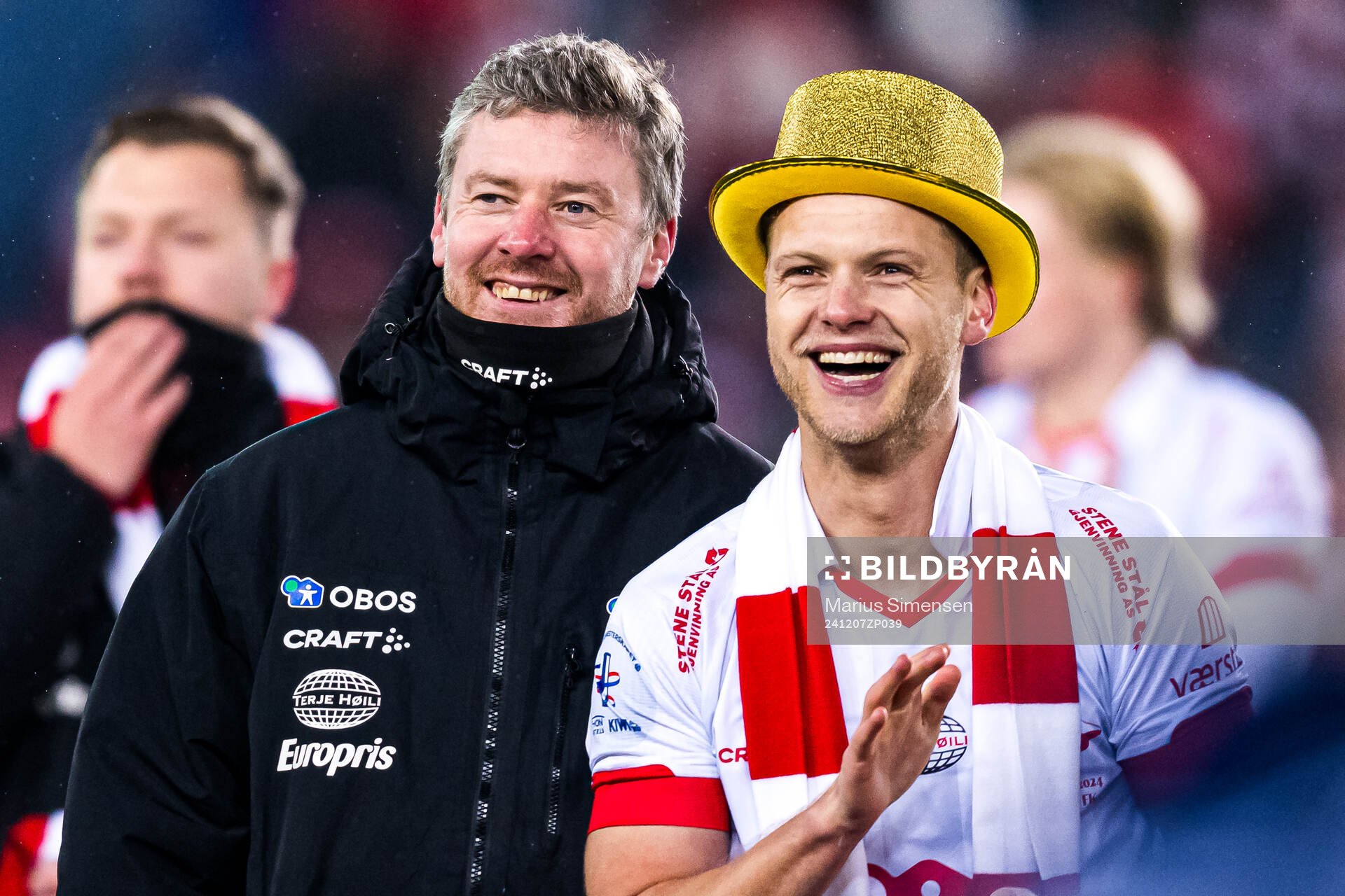 Andreas Hagen, head coach of Fredrikstad, and Morten