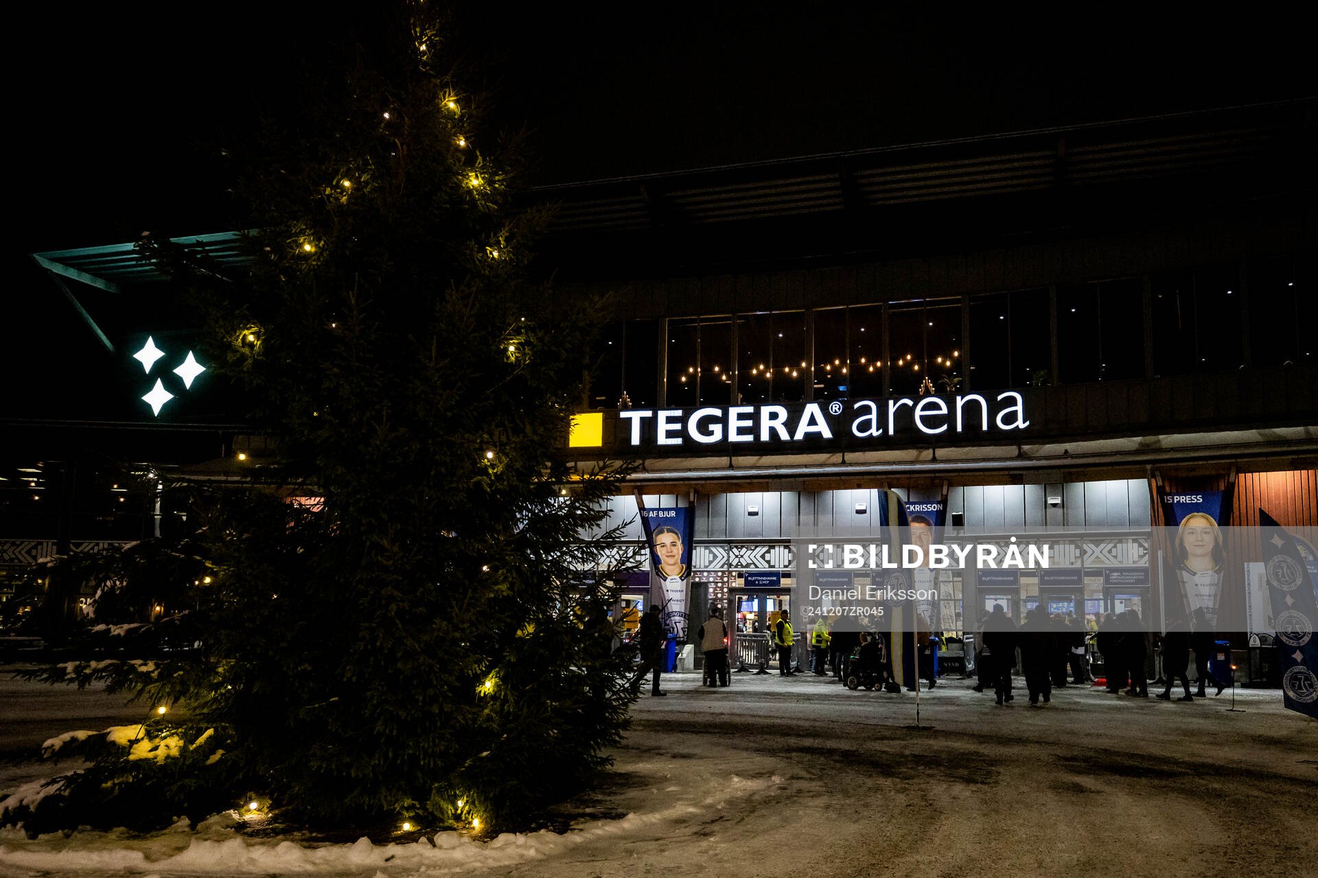 Tegera Arena innan ishockeymatchen i SHL mellan Leksand och