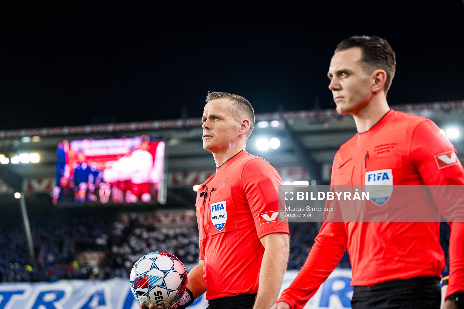 Sigurd Smehus Kringstad, referee, ahead of the cup final match between Fredrikstad and Molde on December 7, 2024 in Oslo. 