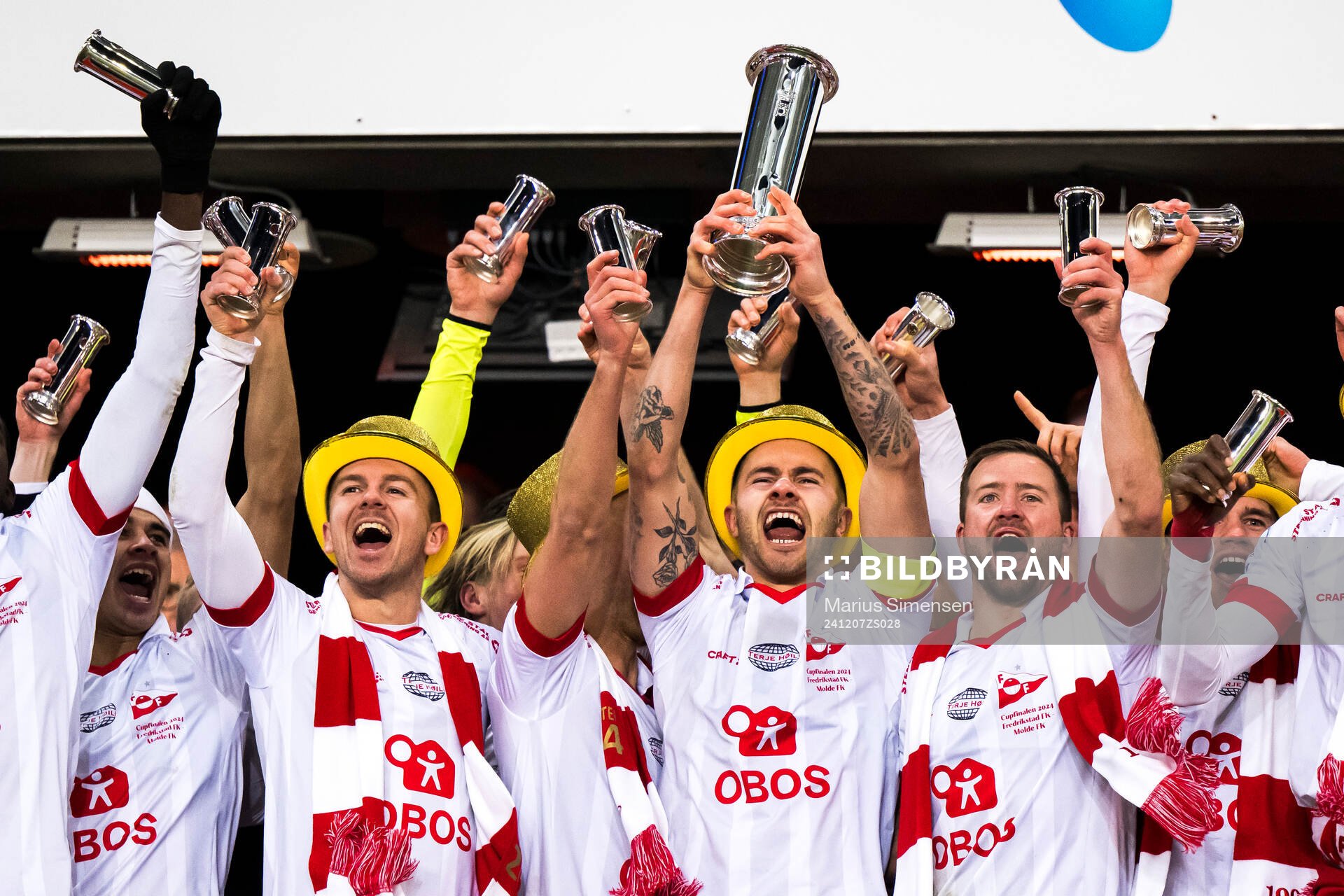 The players of Fredrikstad celebrate
