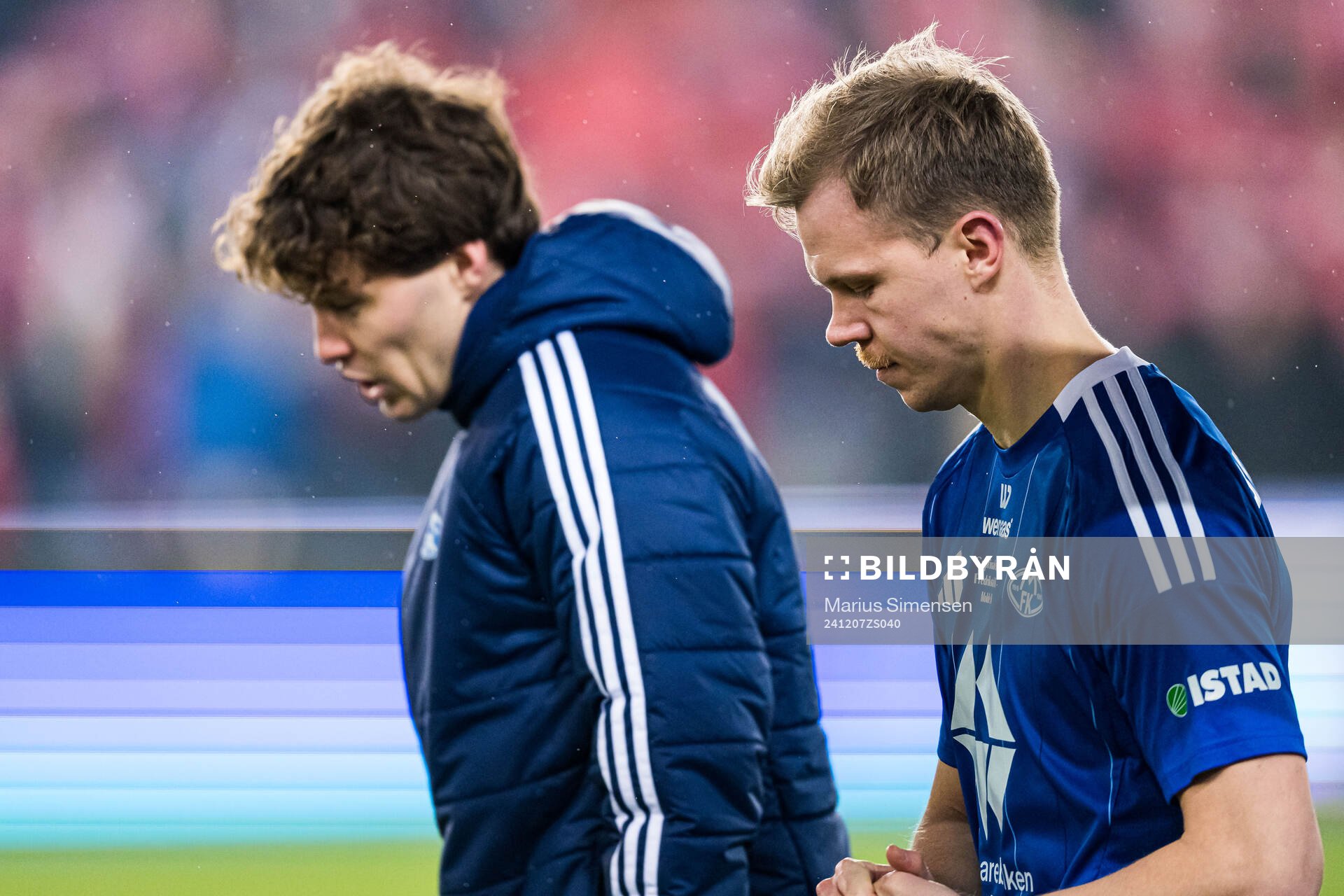 Eirik Haugan of Molde looks dejected