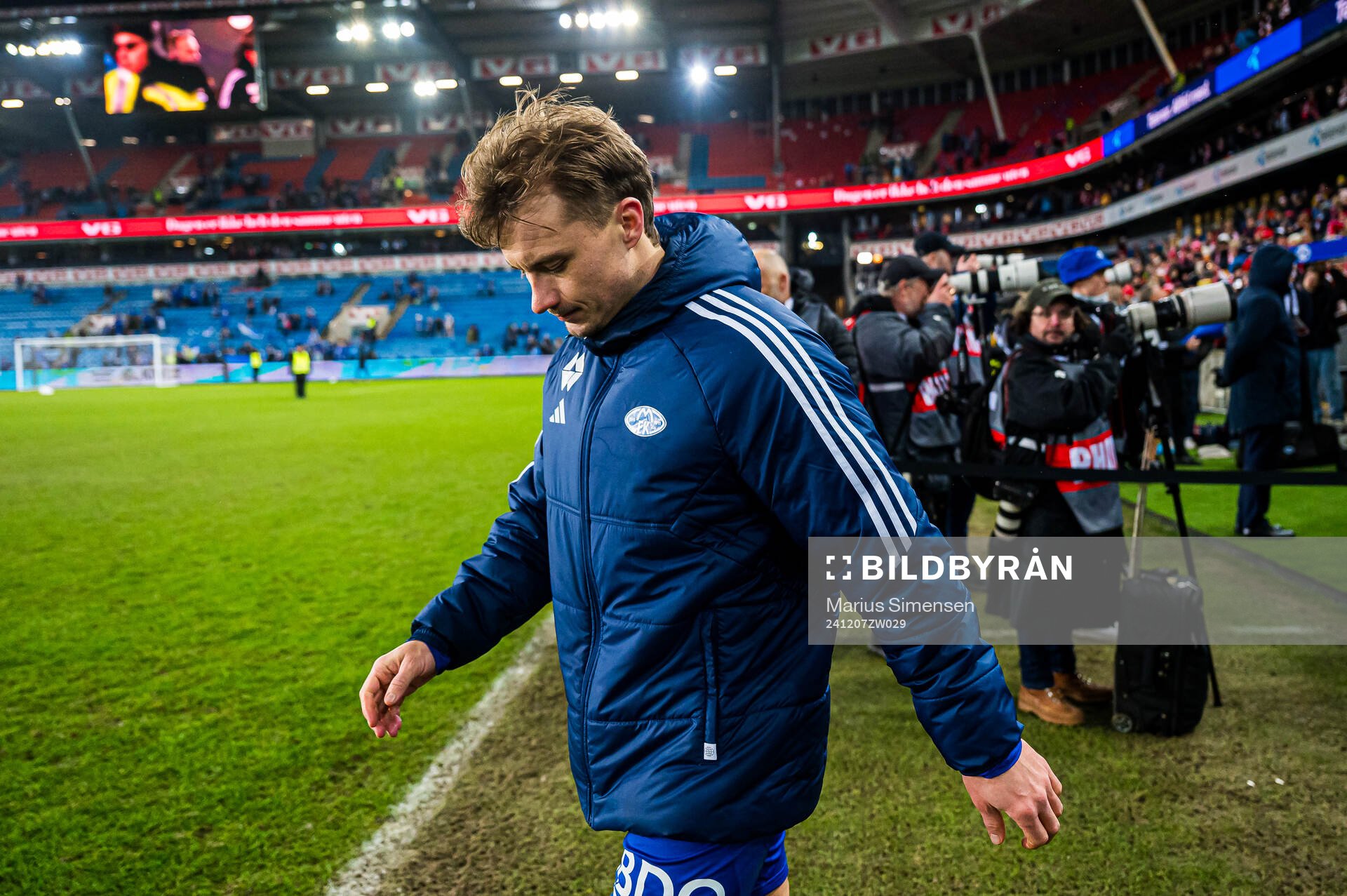 Fredrik Gulbrandsen looks dejected
