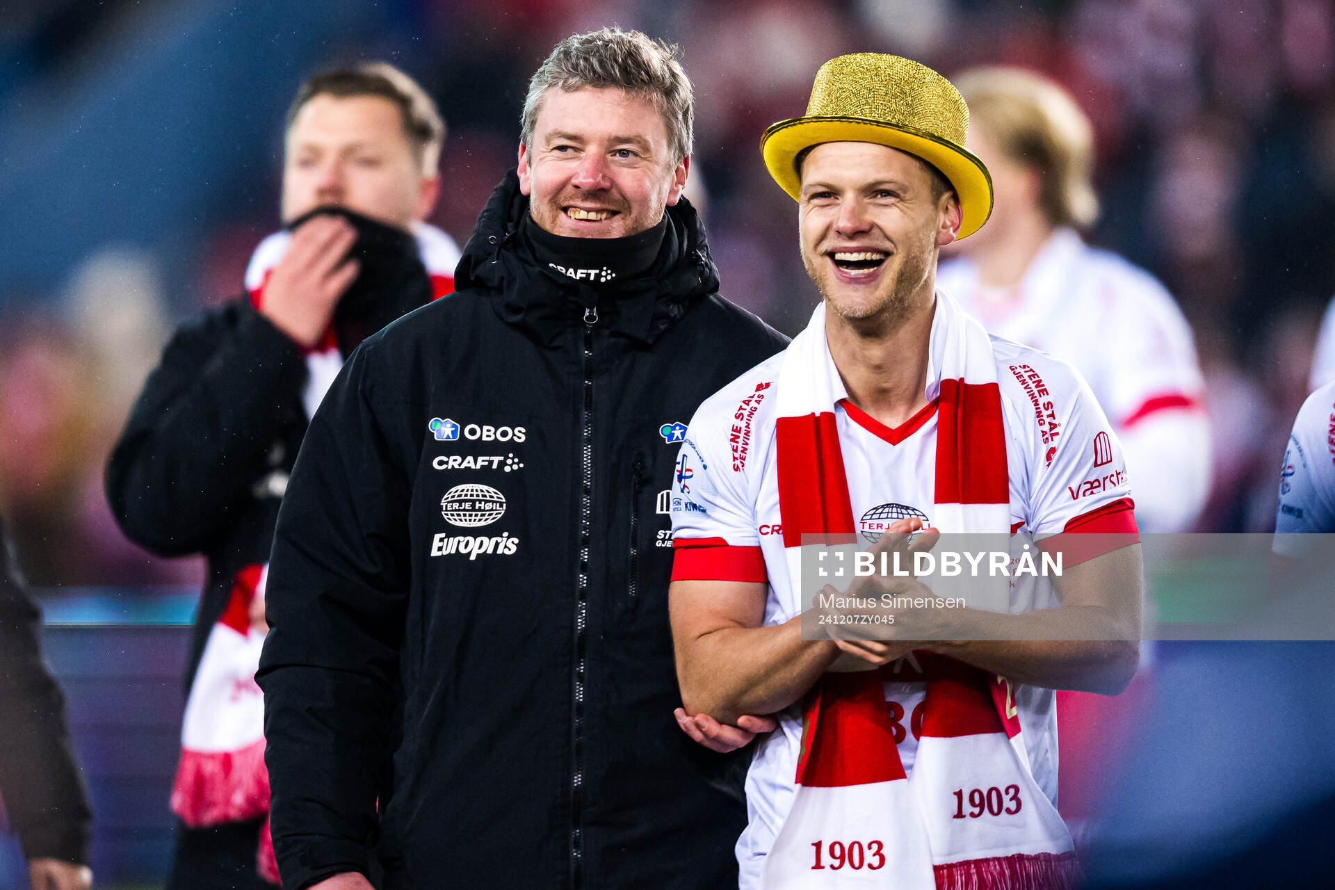 Andreas Hagen, head coach of Fredrikstad, and Morten