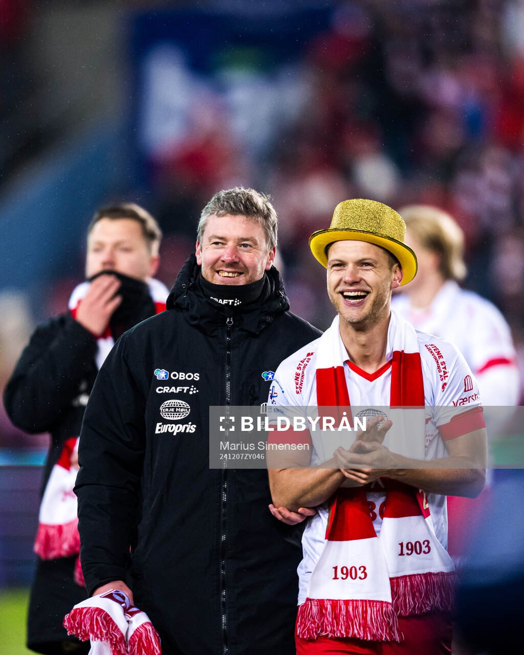 Andreas Hagen, head coach of Fredrikstad, and Morten