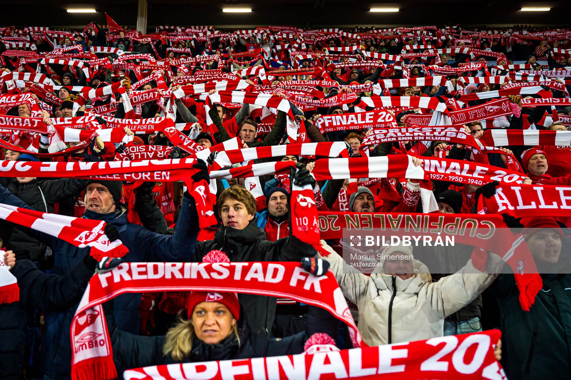 Spectators in the stands
