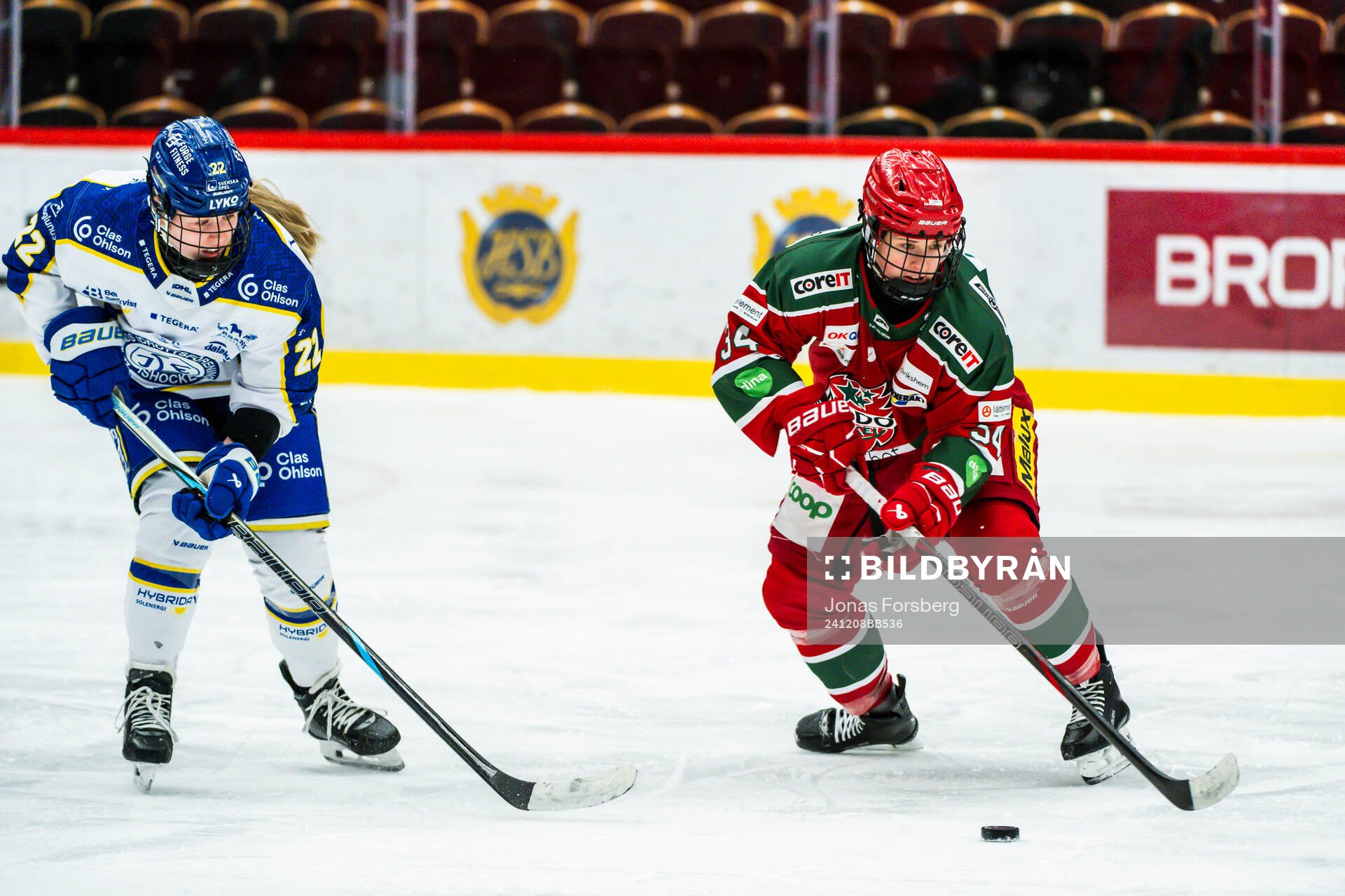 Leksands Emilie Kruse Johansen och Modos Vendula Pribylova