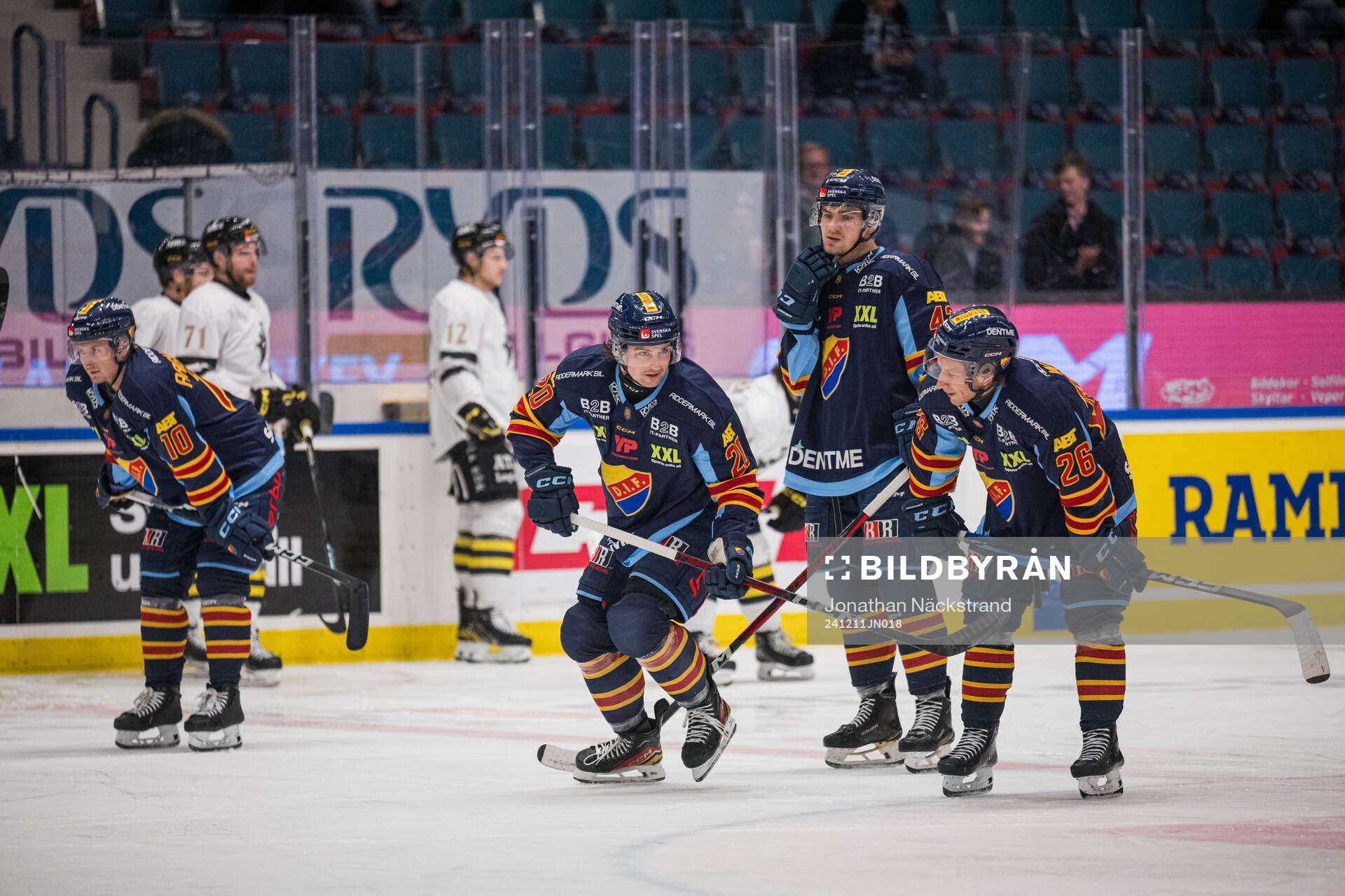 Djurgårdens Jakob Ragnarsson, Linus Eriksson, Albin Grewe