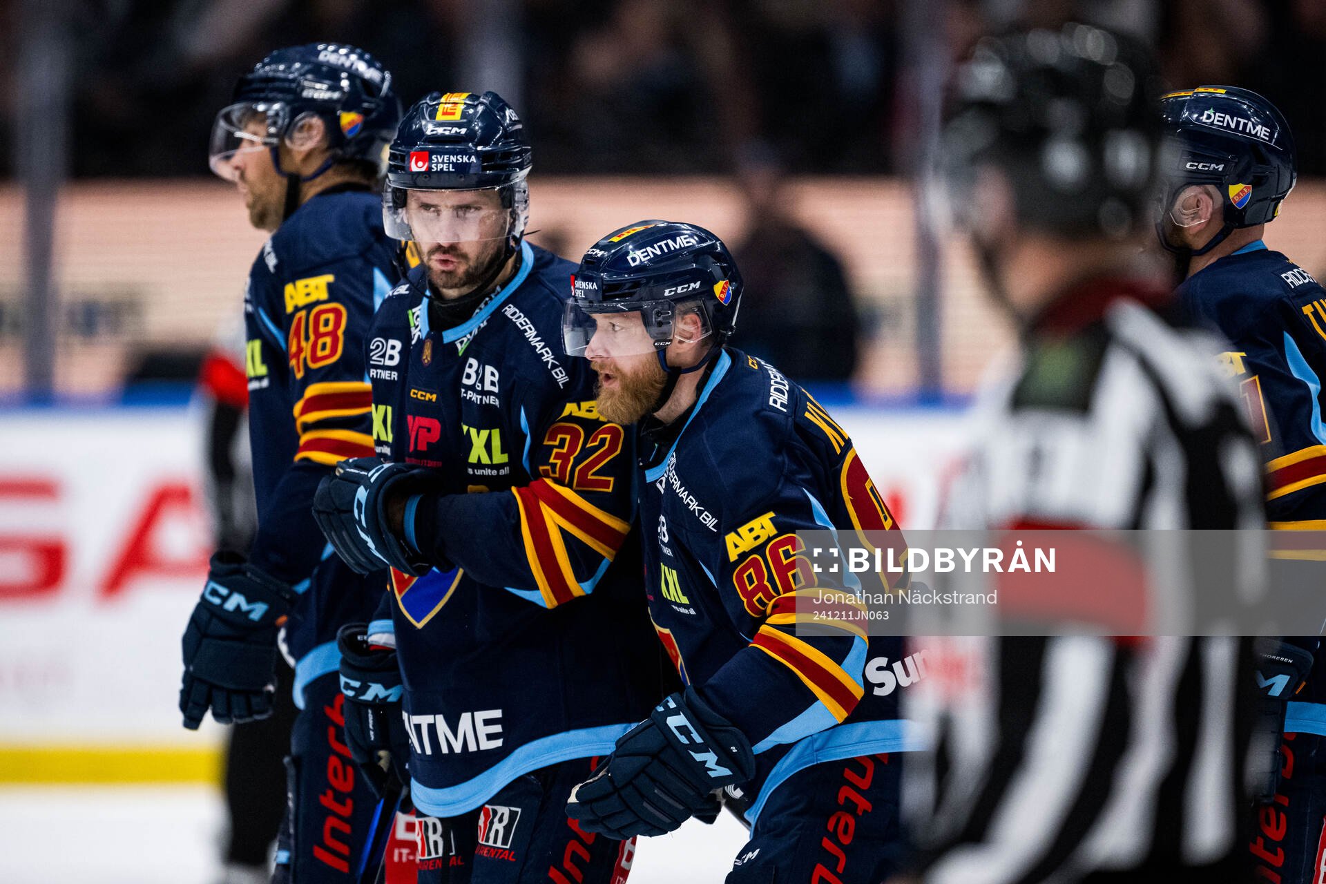 Djurgårdens Linus Klasen jublar