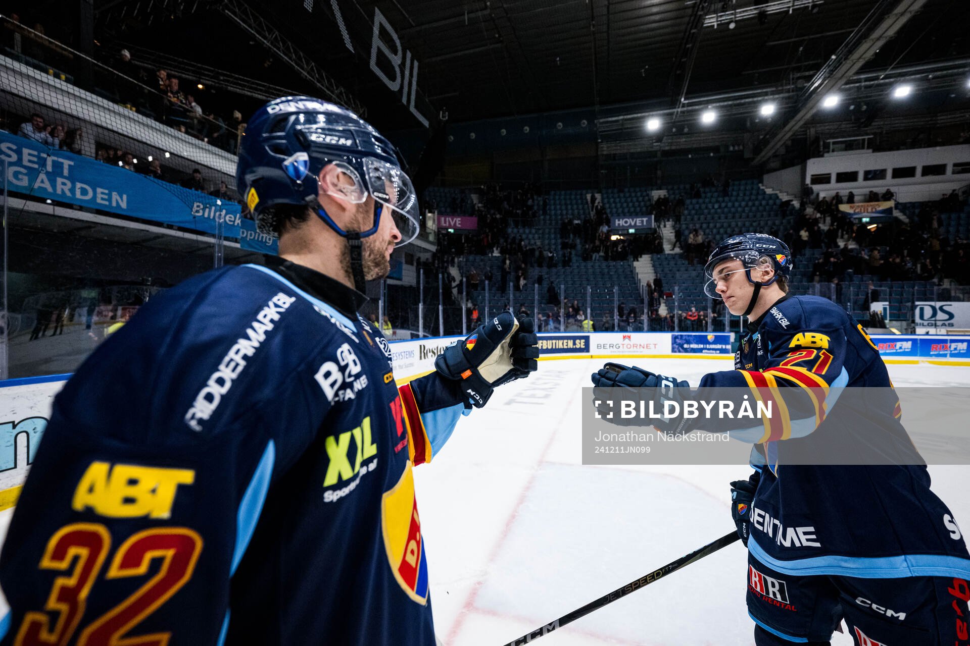 Djurgårdens Marcus Krüger och Linus Eriksson