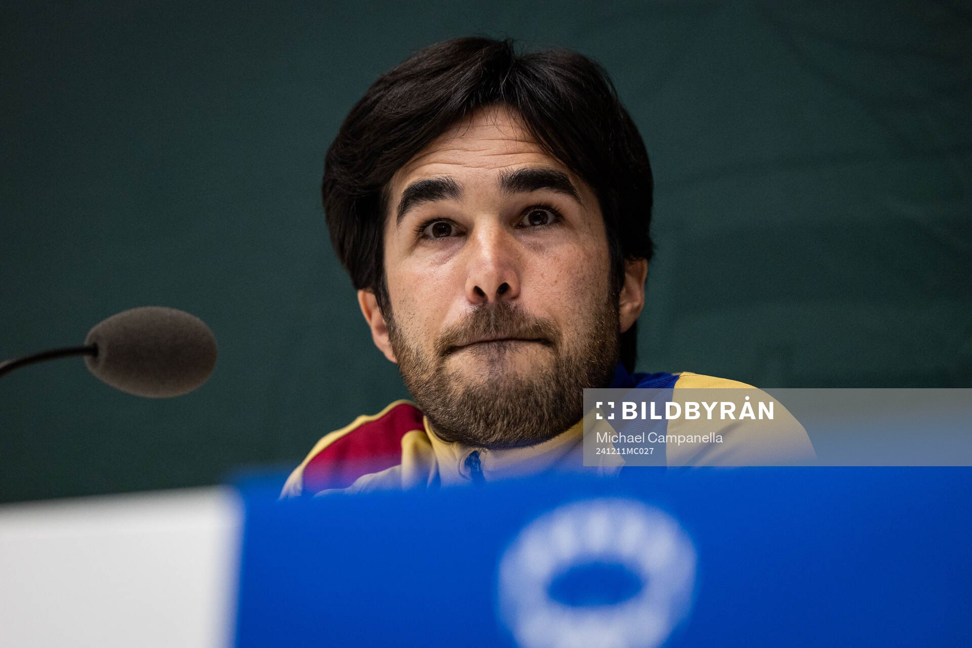 Pere Romeu head coach of FC Barcelona gives a press conference on December 11, 2024 in Stockholm. 