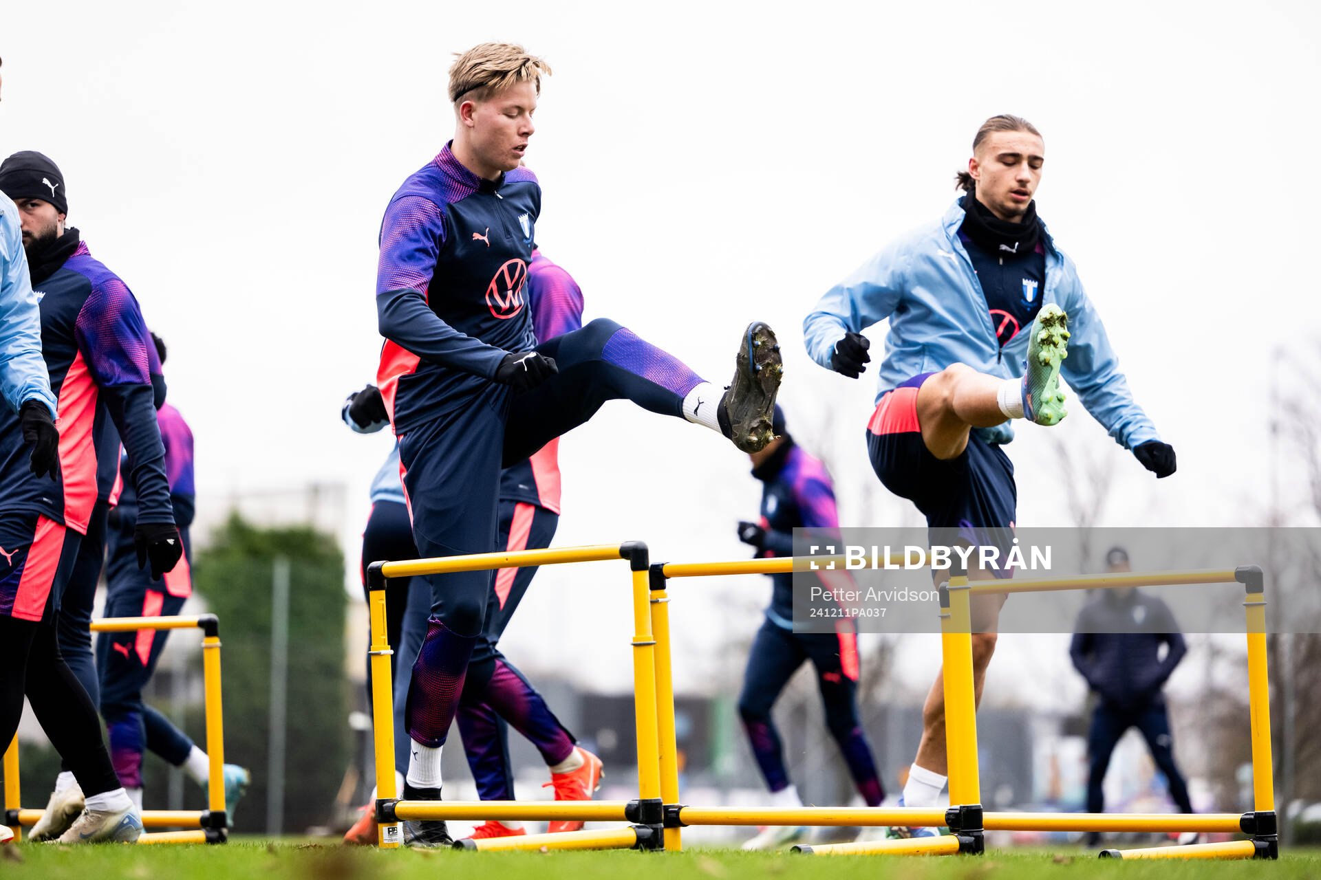 Nils Zätterström and Elison Makolli of Malmö FF