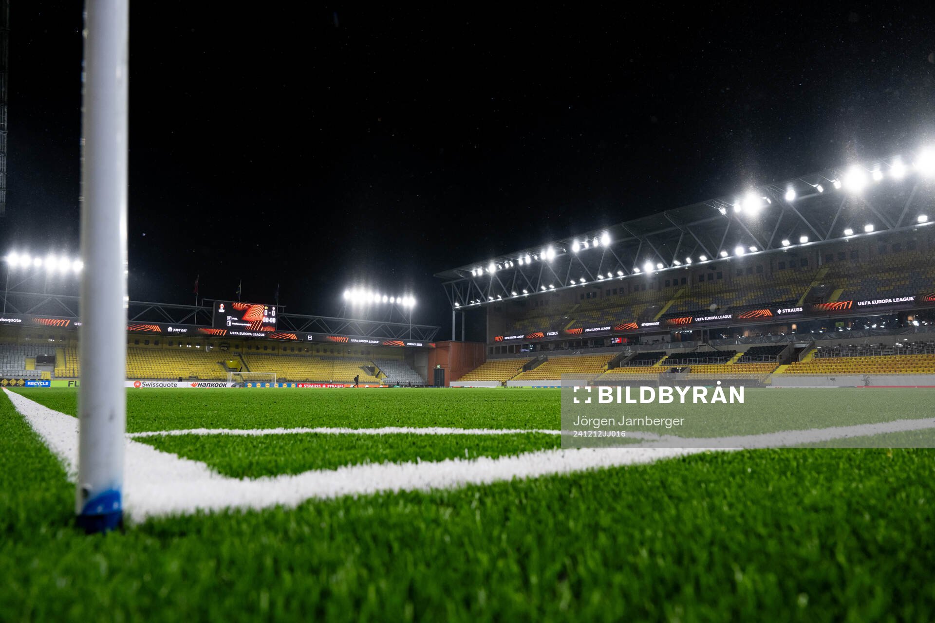 General view of Borås arena ahead of the Europa League match between Elfsborg and Qarabag on December 12, 2024 in Borås. 