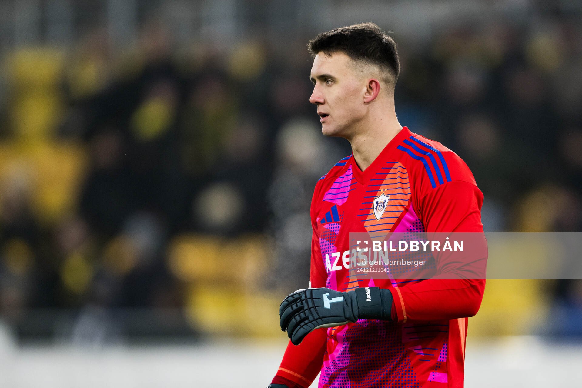 Goalkeeper Mateusz Kochalski of Qarabag