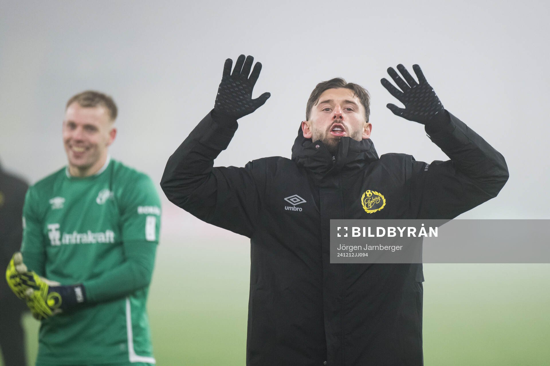 Arber Zeneli of Elfsborg celebrates after the Europa League match between Elfsborg and Qarabag on December 12, 2024 in Borås. 