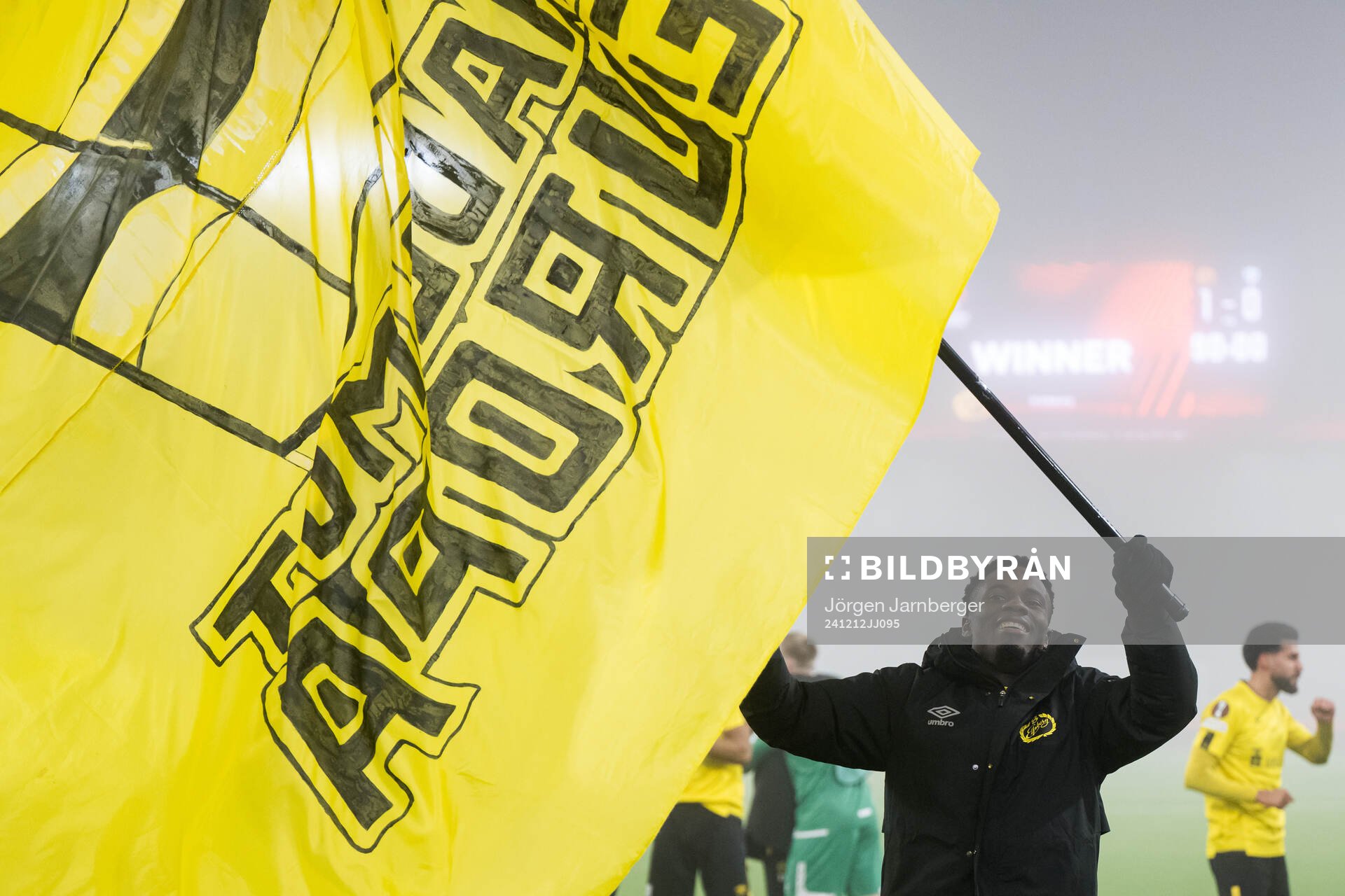 Michael Baidoo of Elfsborg celebrates