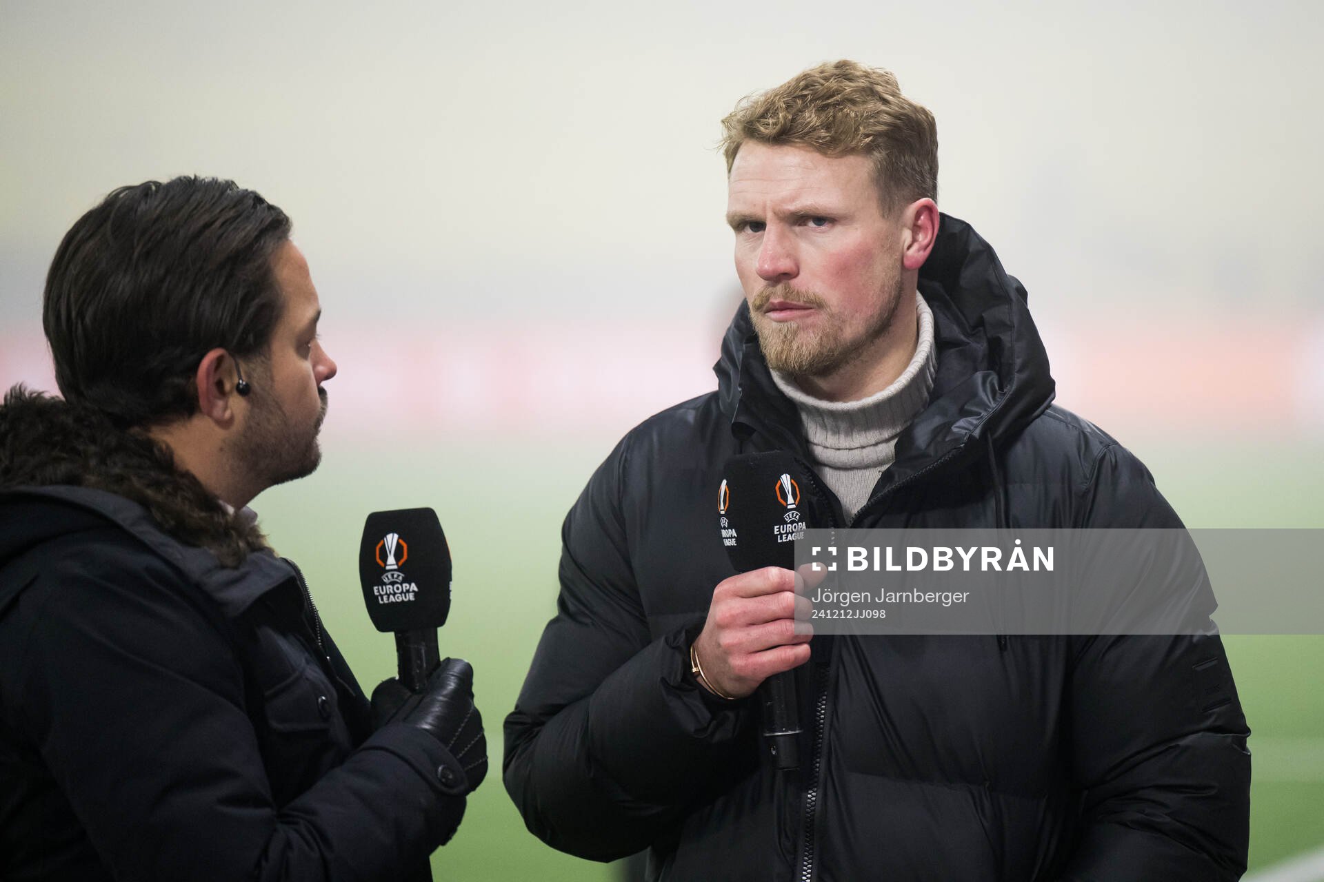 Head coach Oscar Hiljemark of Elfsborg is interviewed