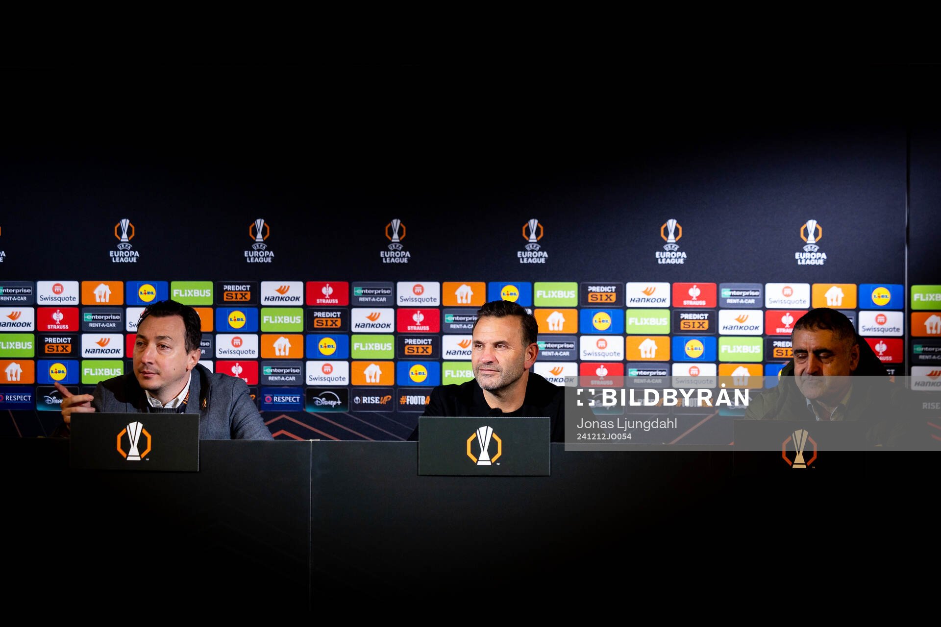 Head coach Okan Buruk of Galatasaray at the press conference