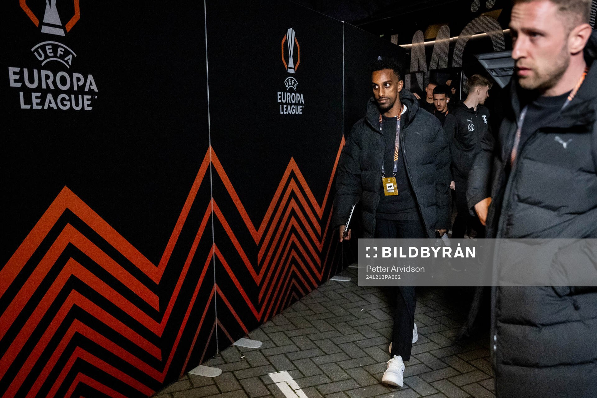 Taha Ali of Malmö FF arrives to the stadium