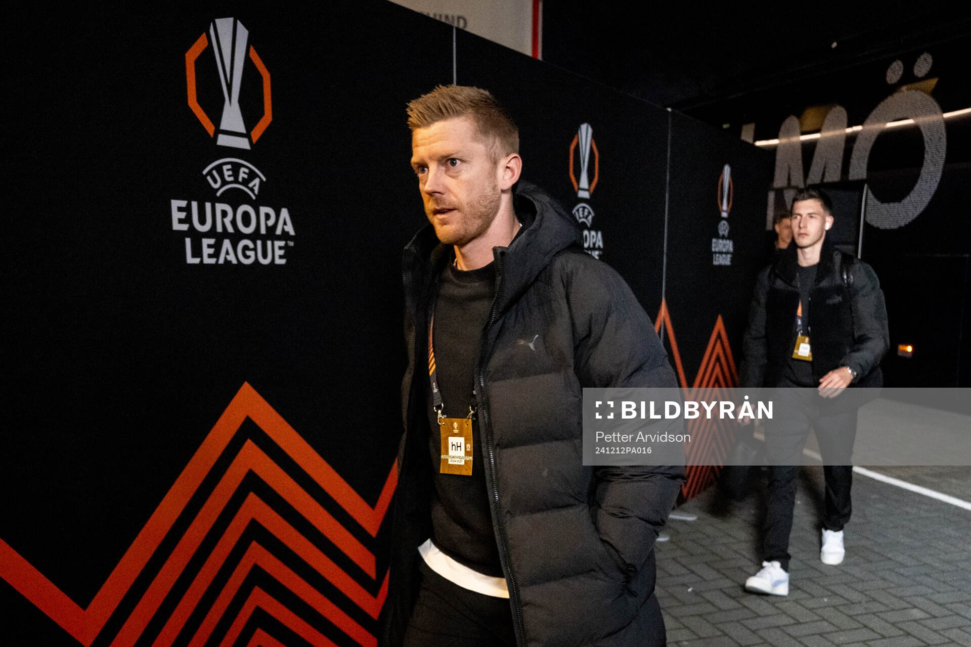 Anders Christiansen of Malmö FF arrives to the stadium