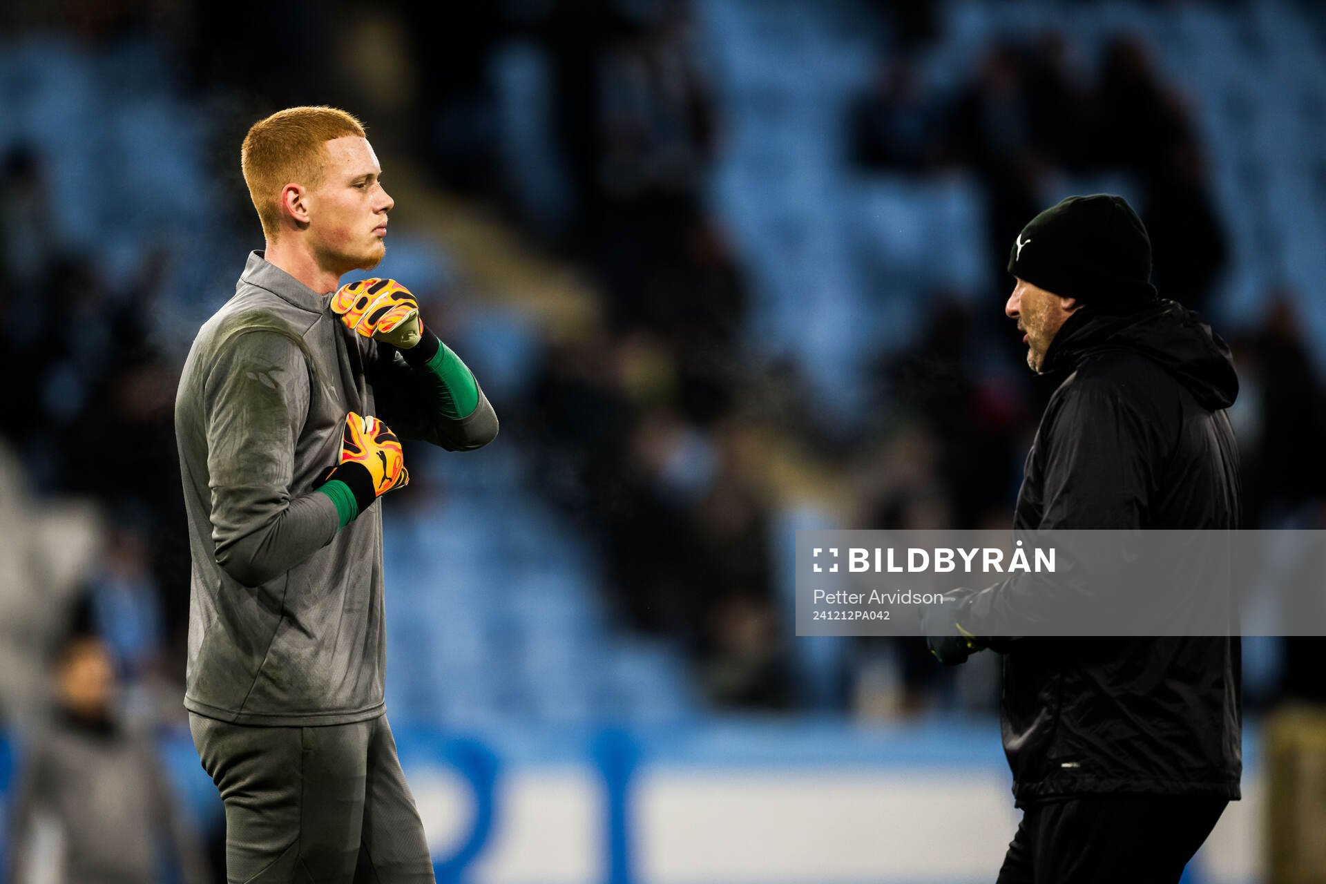 Goalkeeper Joakim Persson and Goalkeeper coach Jonnie Fedel