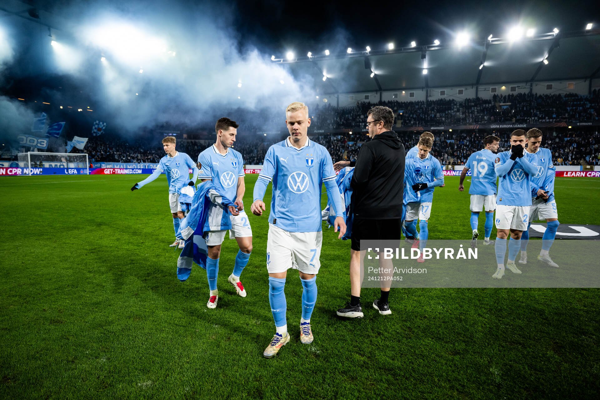 Lasse Berg Johnsen and Otto Rosengren of Malmö FF