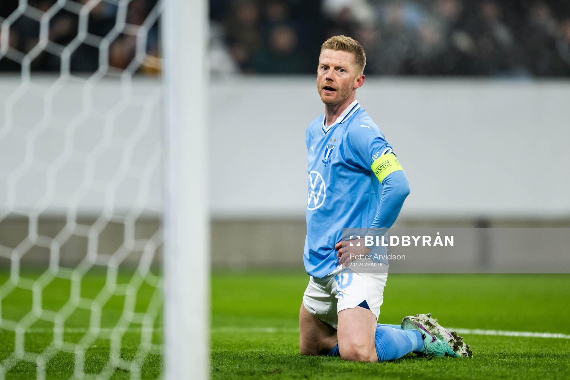 Anders Christiansen of Malmö FF looks dejected