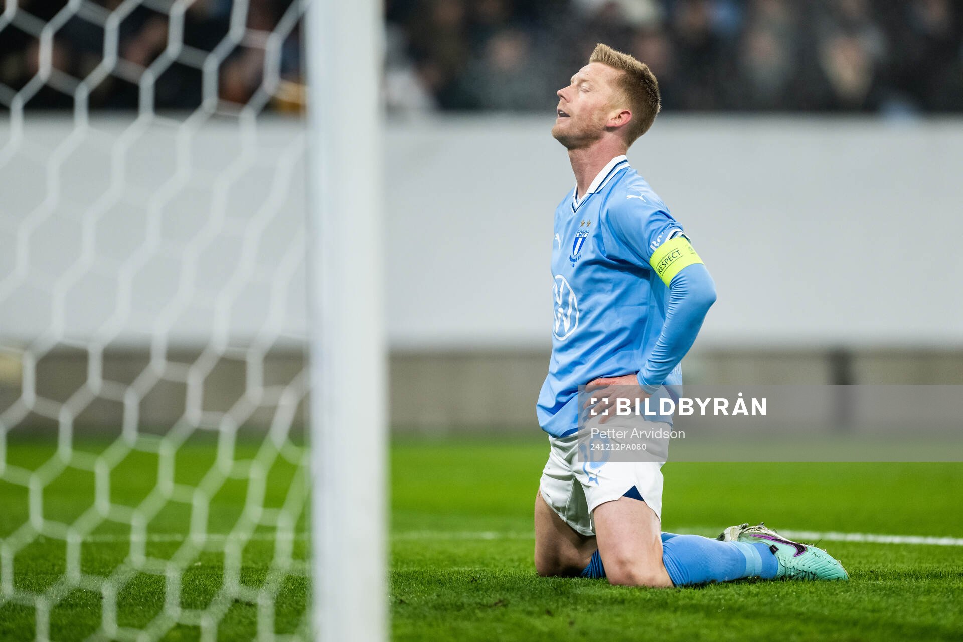 Anders Christiansen of Malmö FF looks dejected