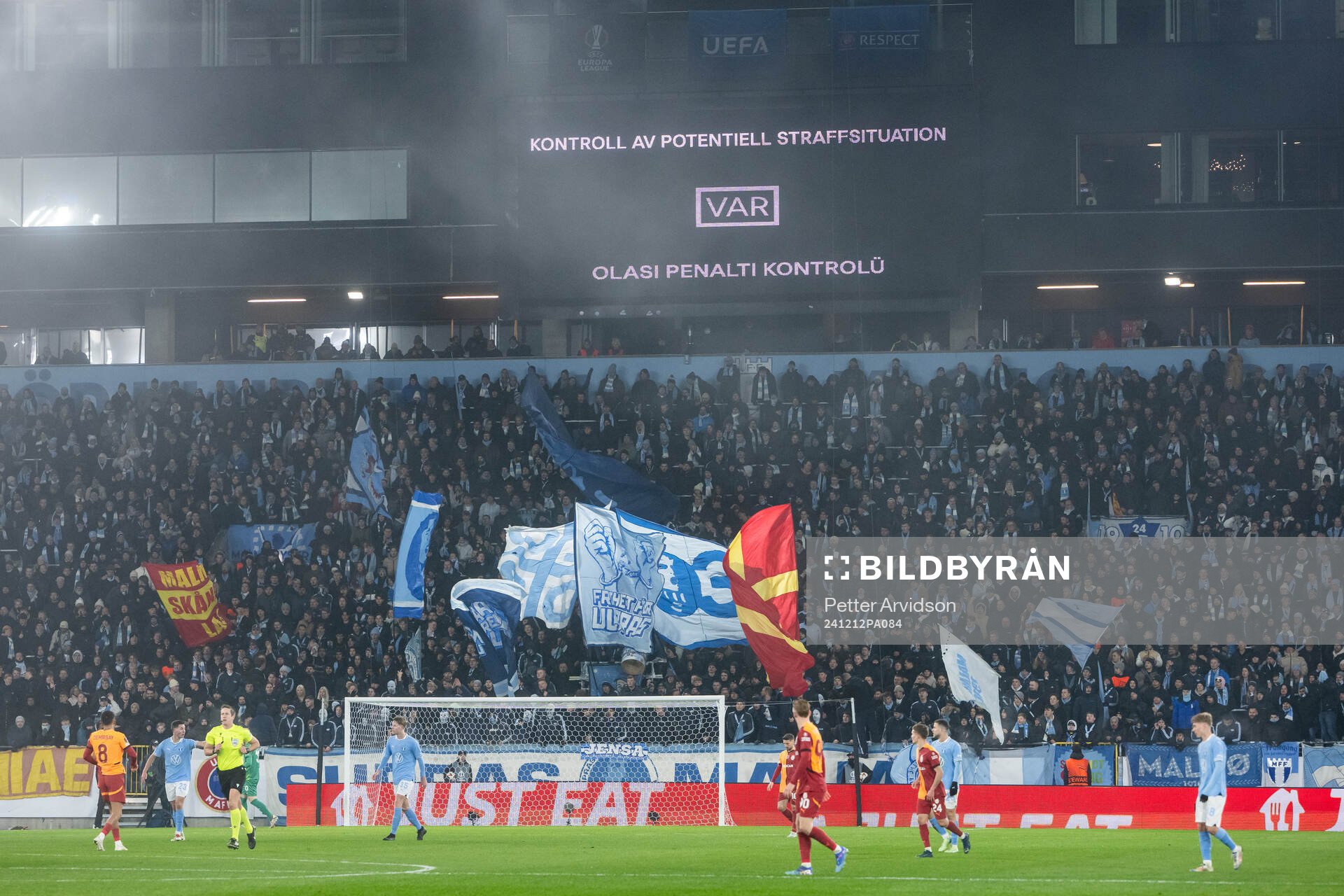 VAR check of a potential penalty kick