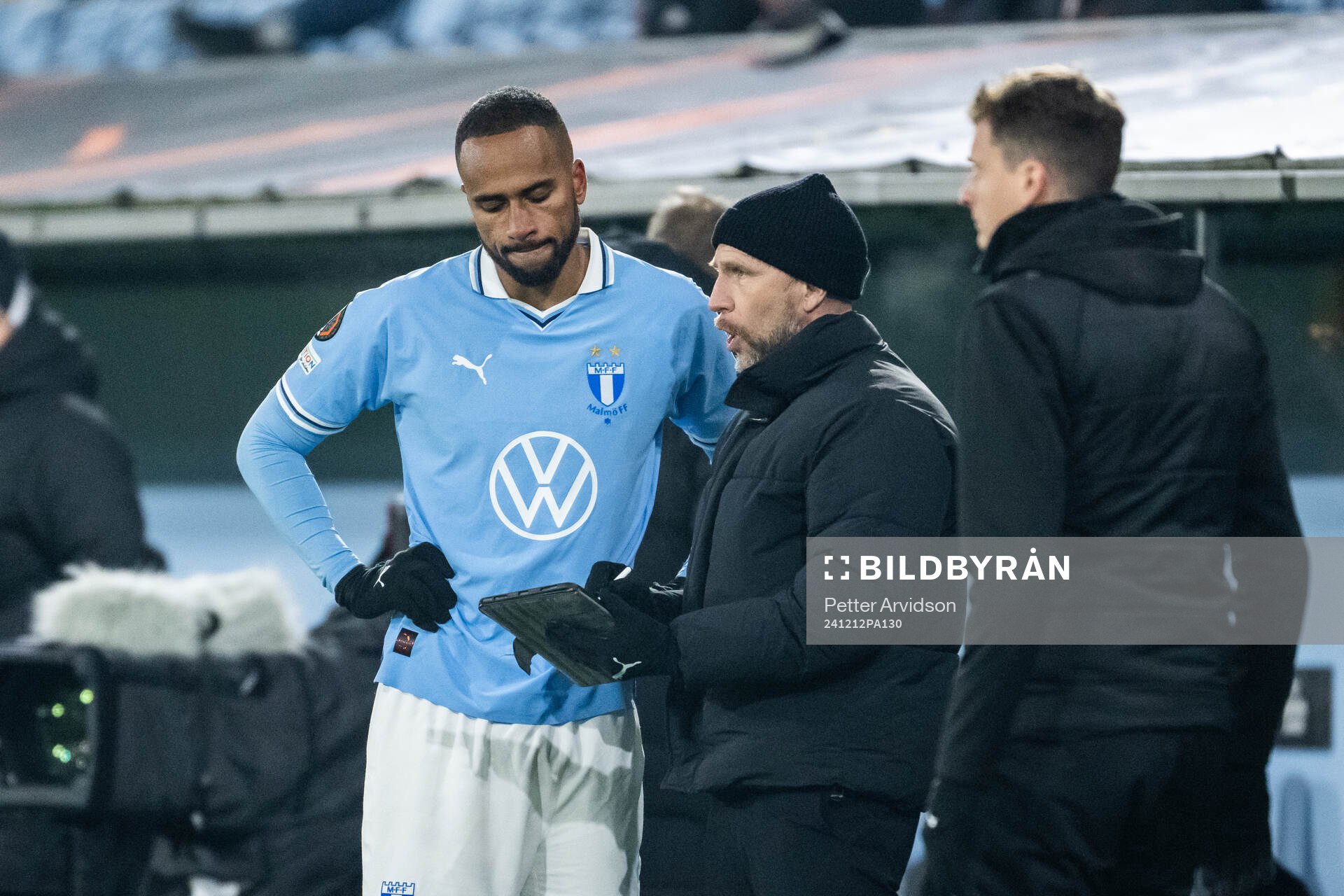 Isaac Kiese Thelin and Head coach Henrik Rydström of