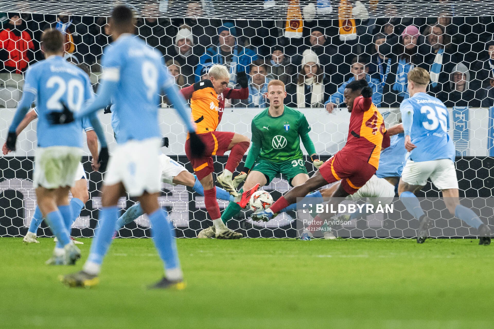 Goalkeeper Joakim Persson the UEFA Europa League football