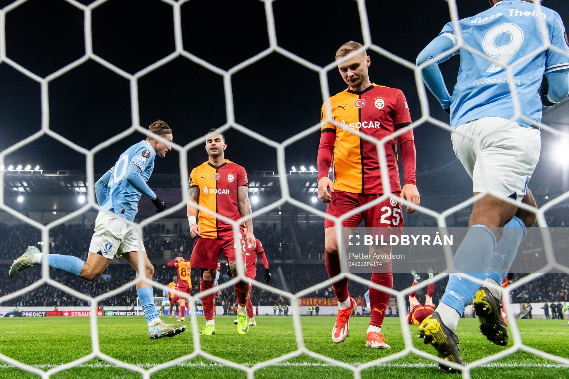 Abdulkerim Bardakci and Victor Nelsson of Galatasaray looks
