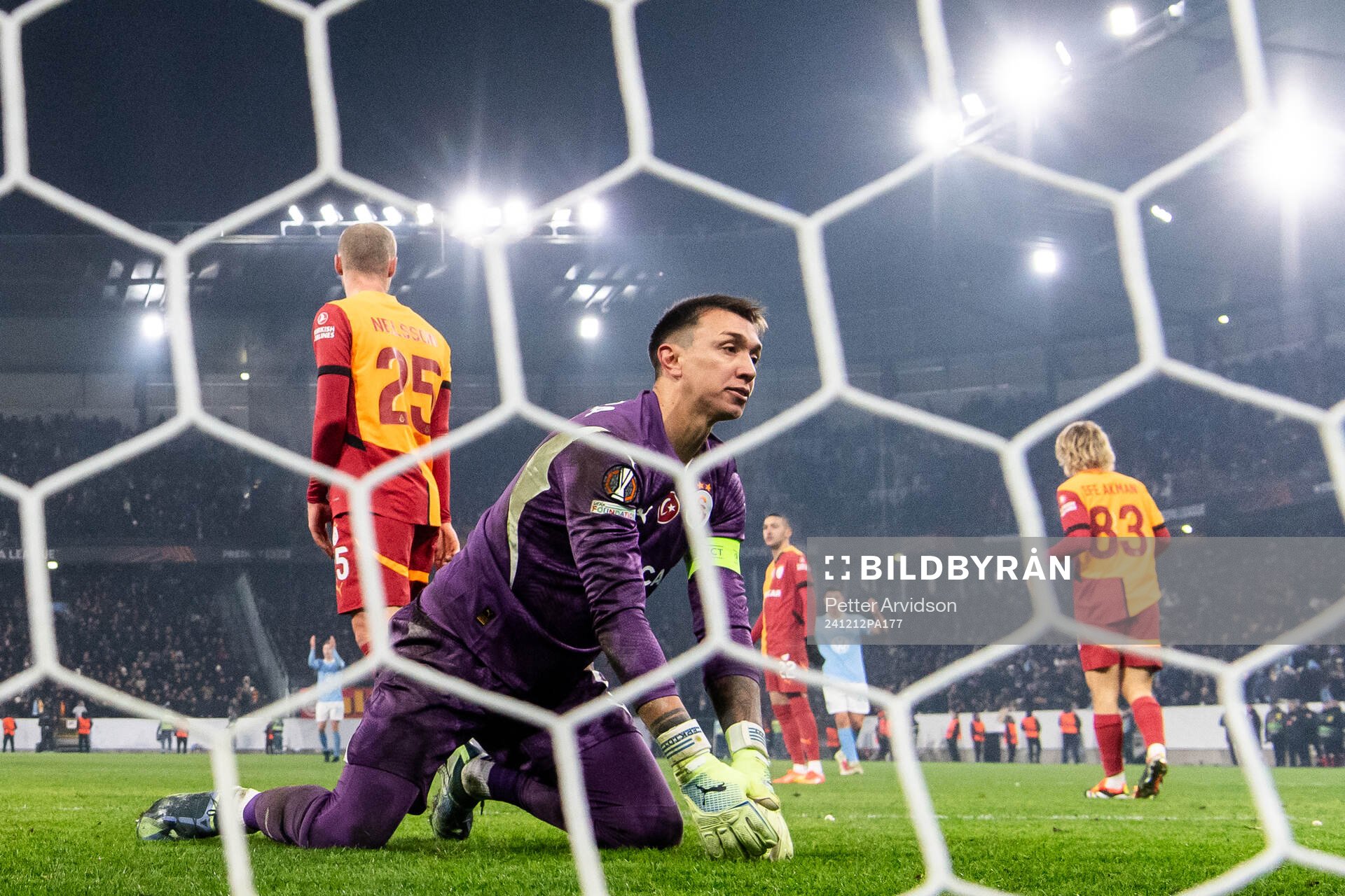 Goalkeeper Fernando Muslera of Galatasaray looks dejected