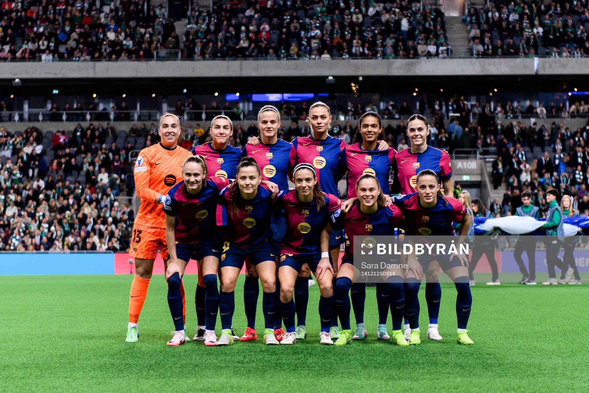 The starting eleven of Barcelona