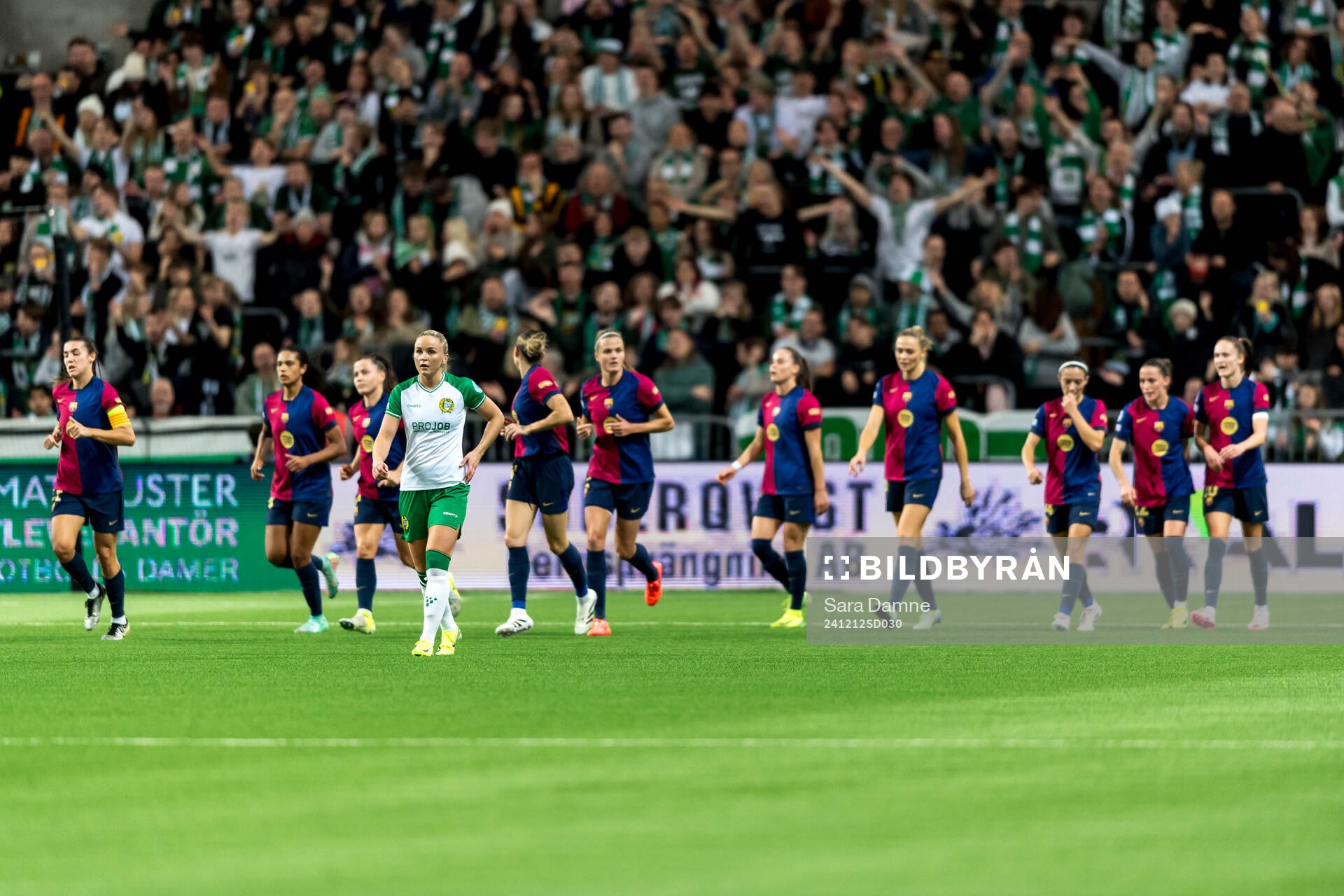 Anna Jøsendal of Hammarby looks dejected