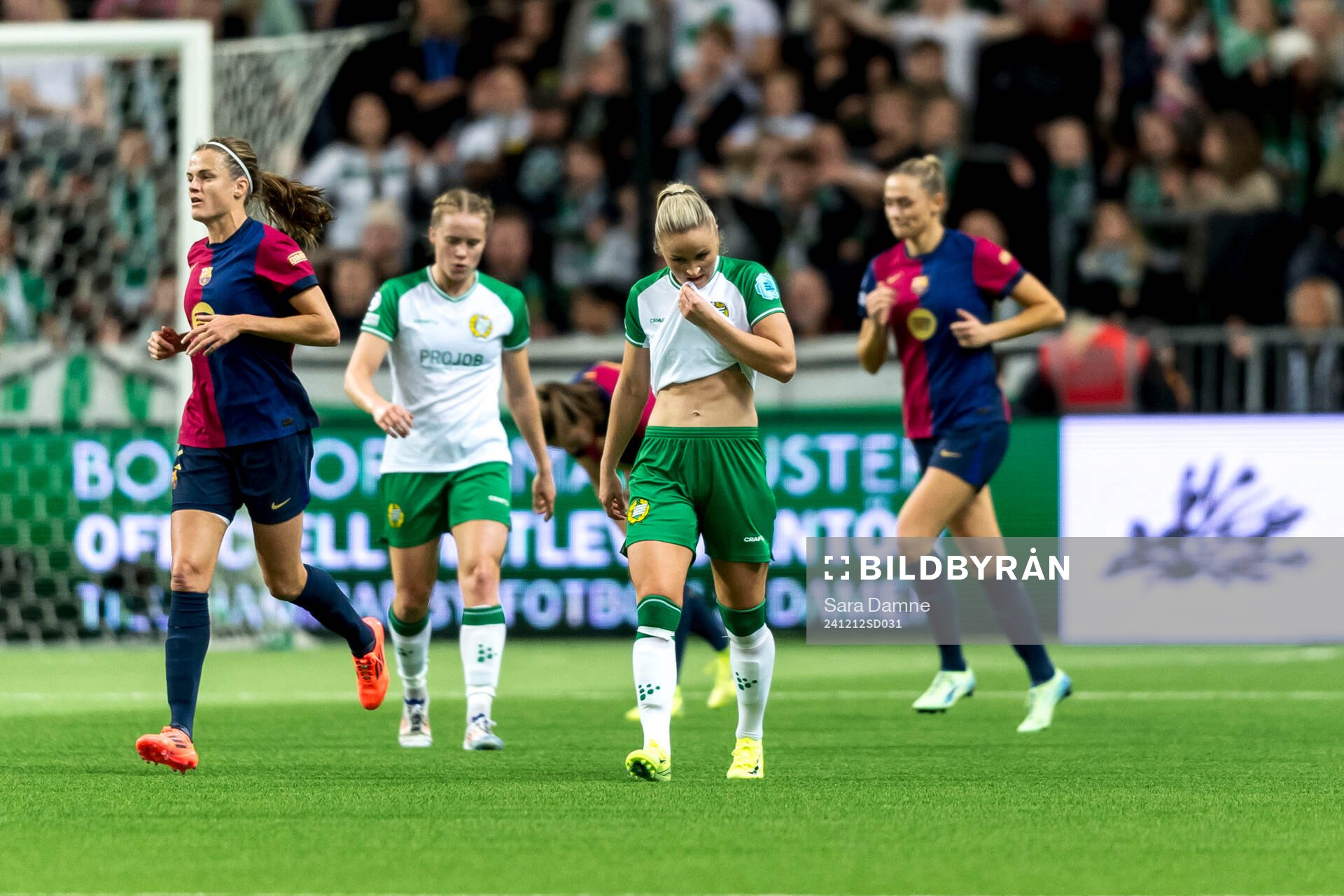 Anna Jøsendal of Hammarby looks dejected