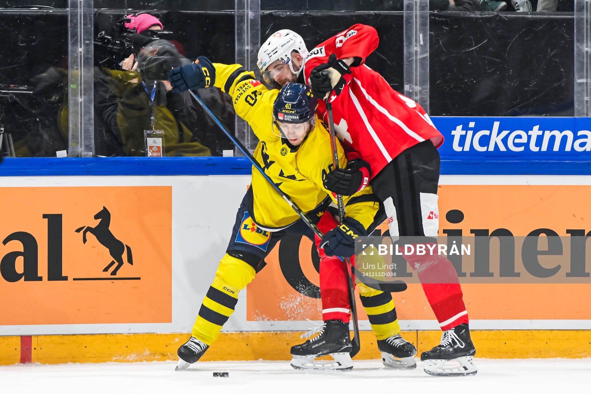 Andreas Wingerli of Sweden and Fabian Heldner of
