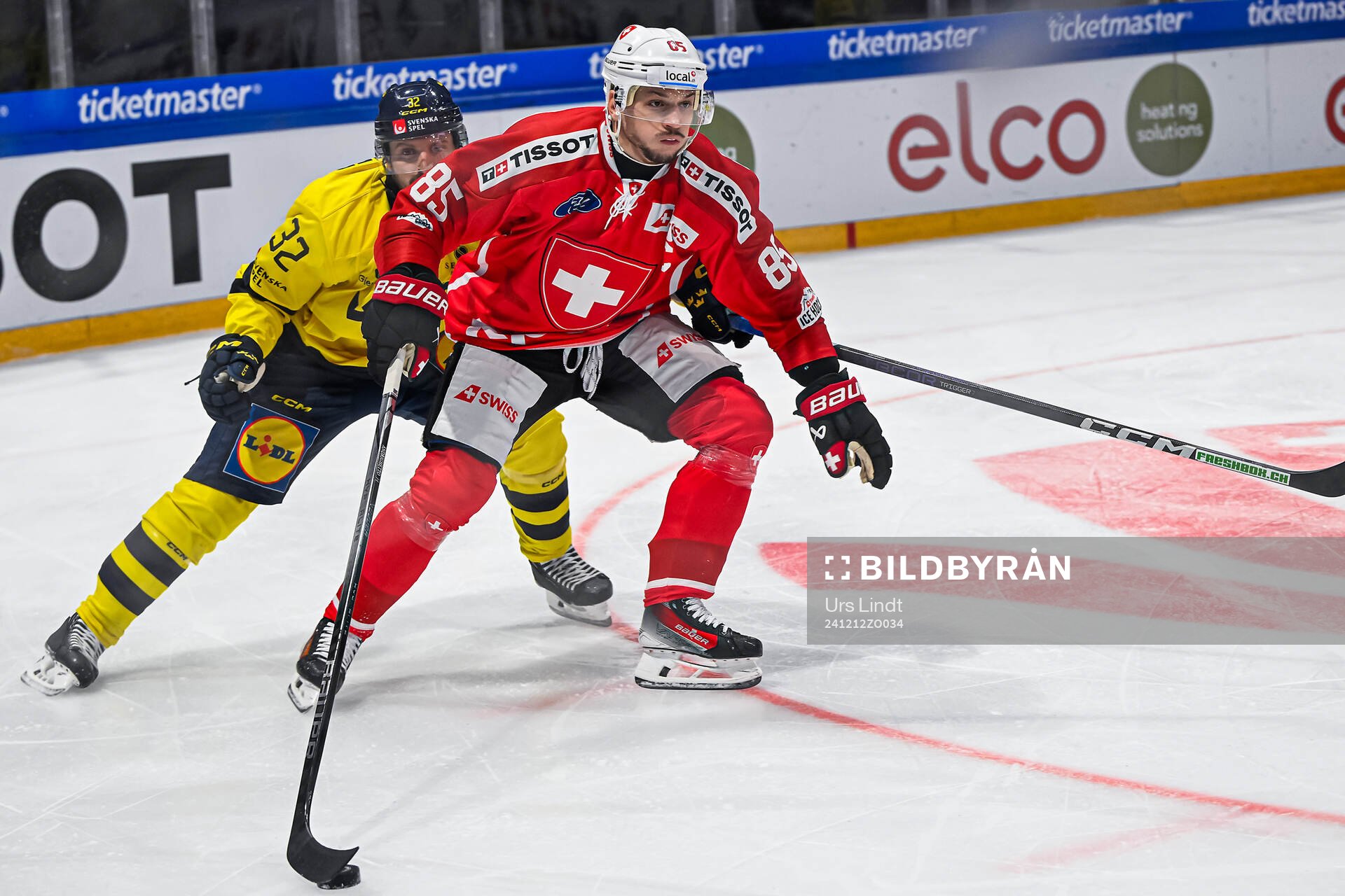 Lukas Bengtsson of Sweden and Sven Andrighetto of