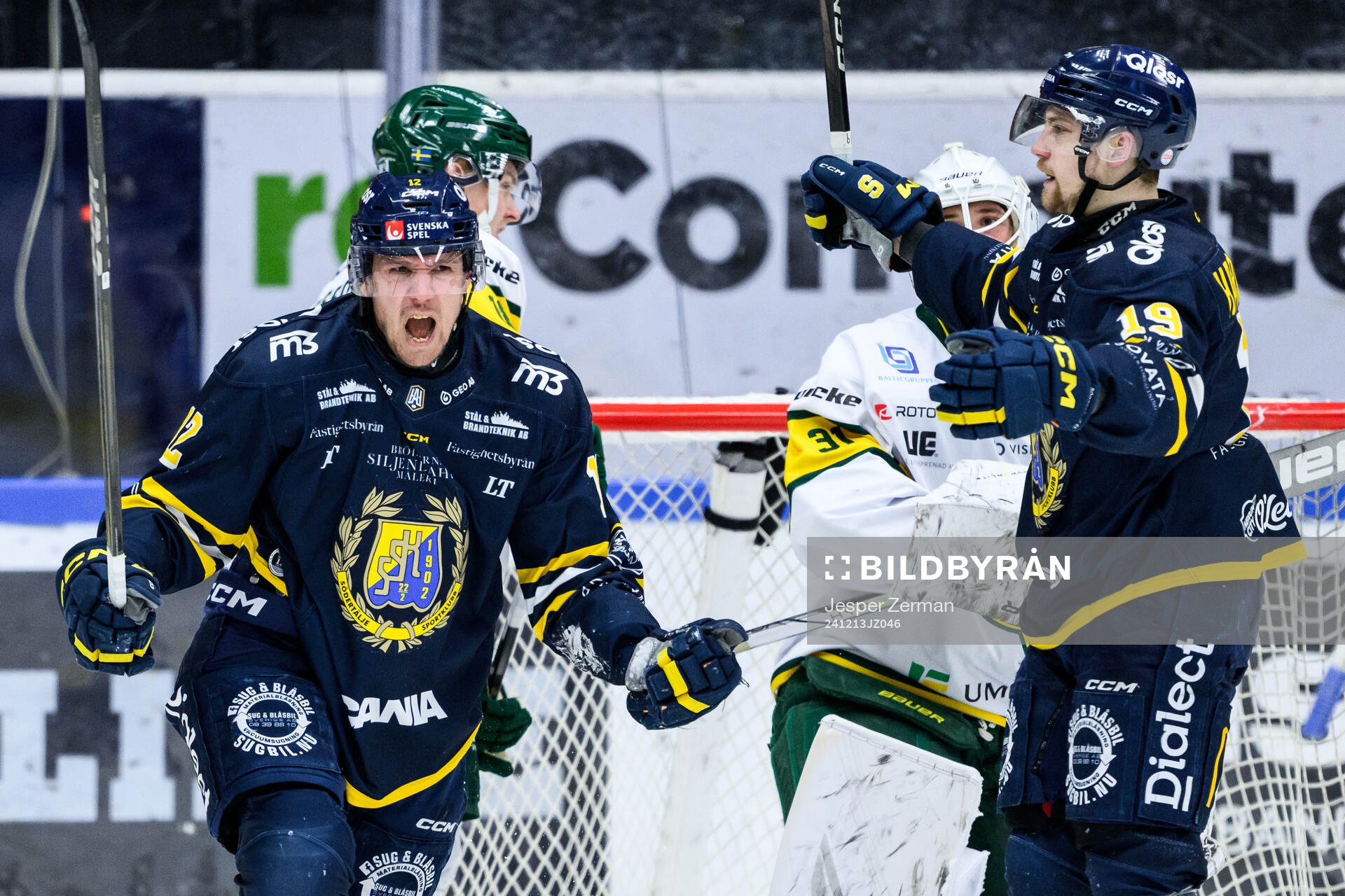 Södertäljes Viktor Liljegren jublar