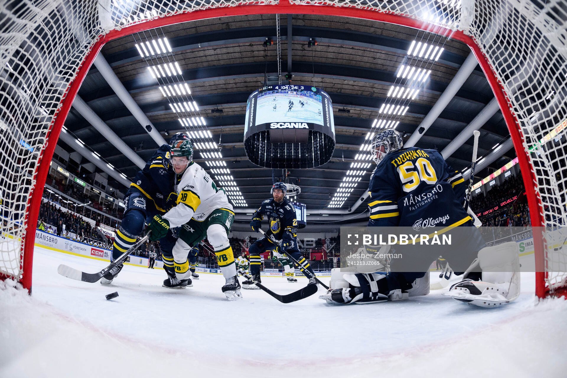 Björklövens Axel Ottosson gör 4-4 på Södertäljes