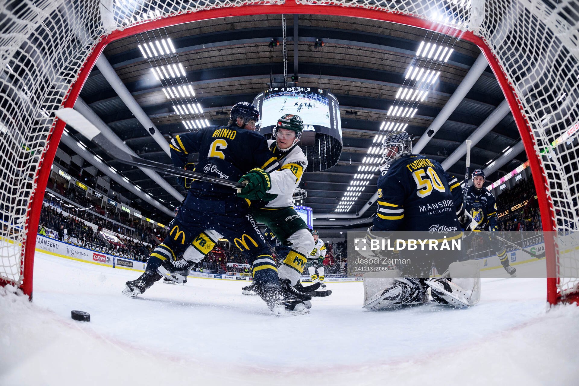 Björklövens Axel Ottosson gör 4-4 på Södertäljes