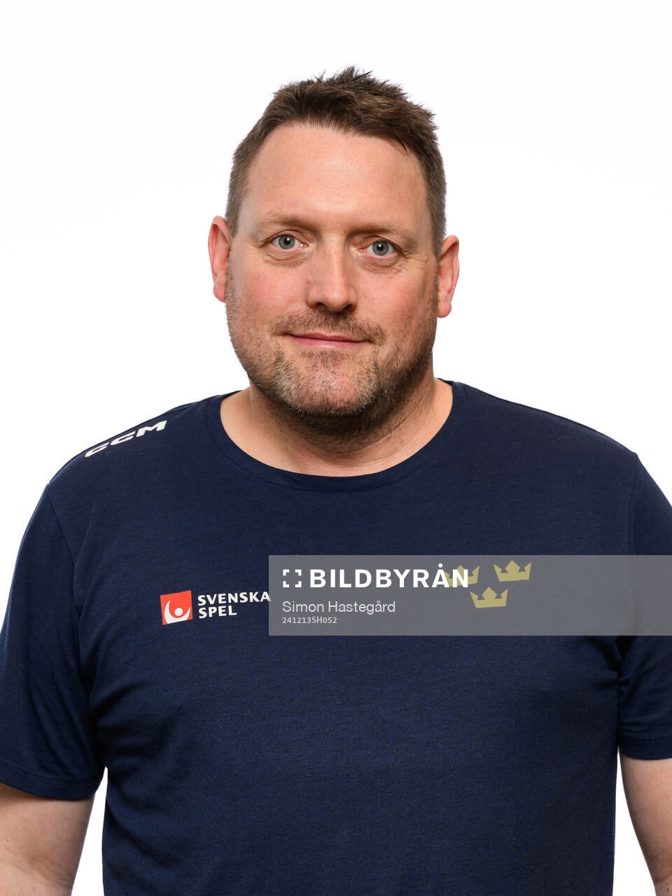 Equipment manager Daniel Nilsson poses for a portrait